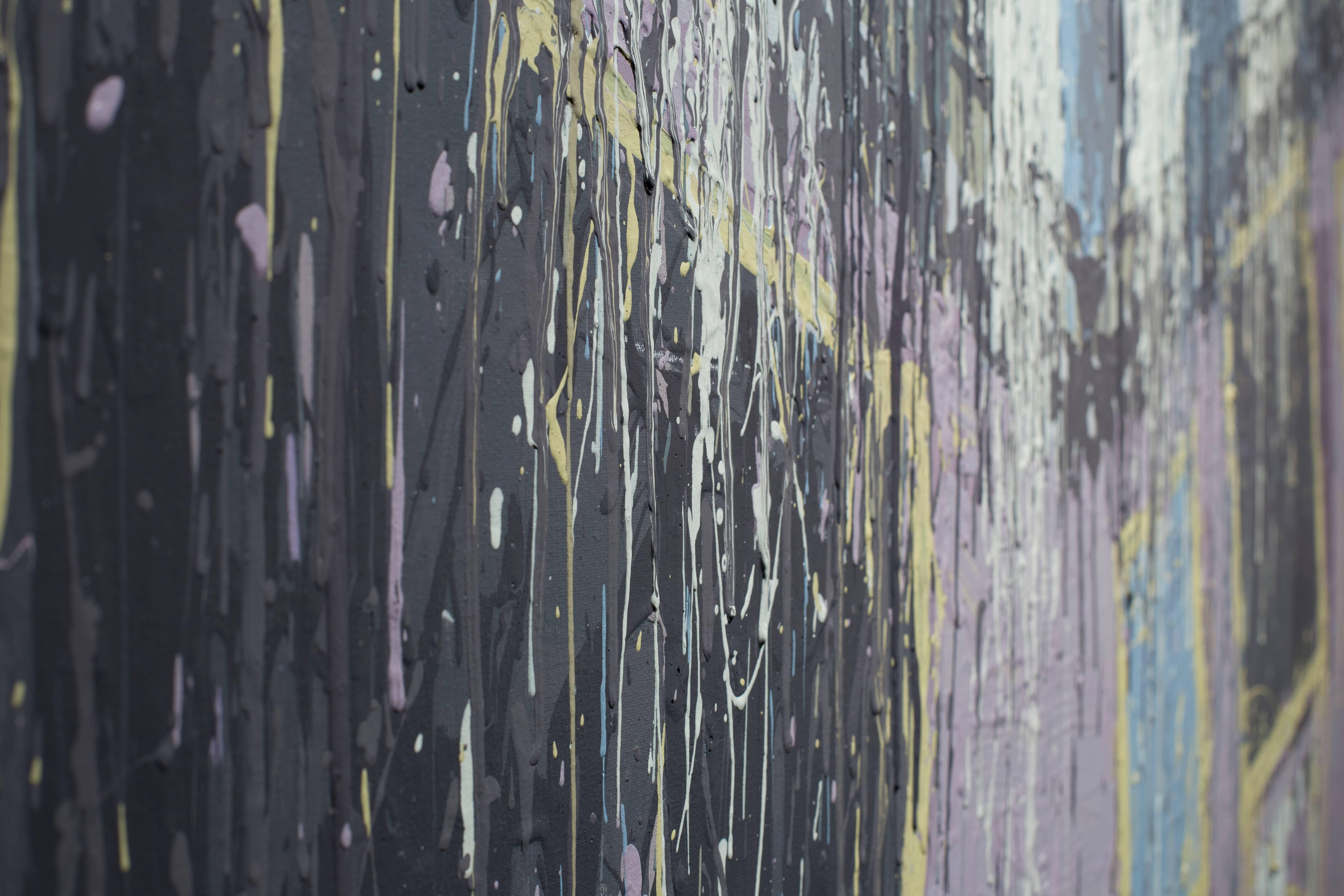 Salone (riproduzione) - Painting Astratto di Phil Delisle
