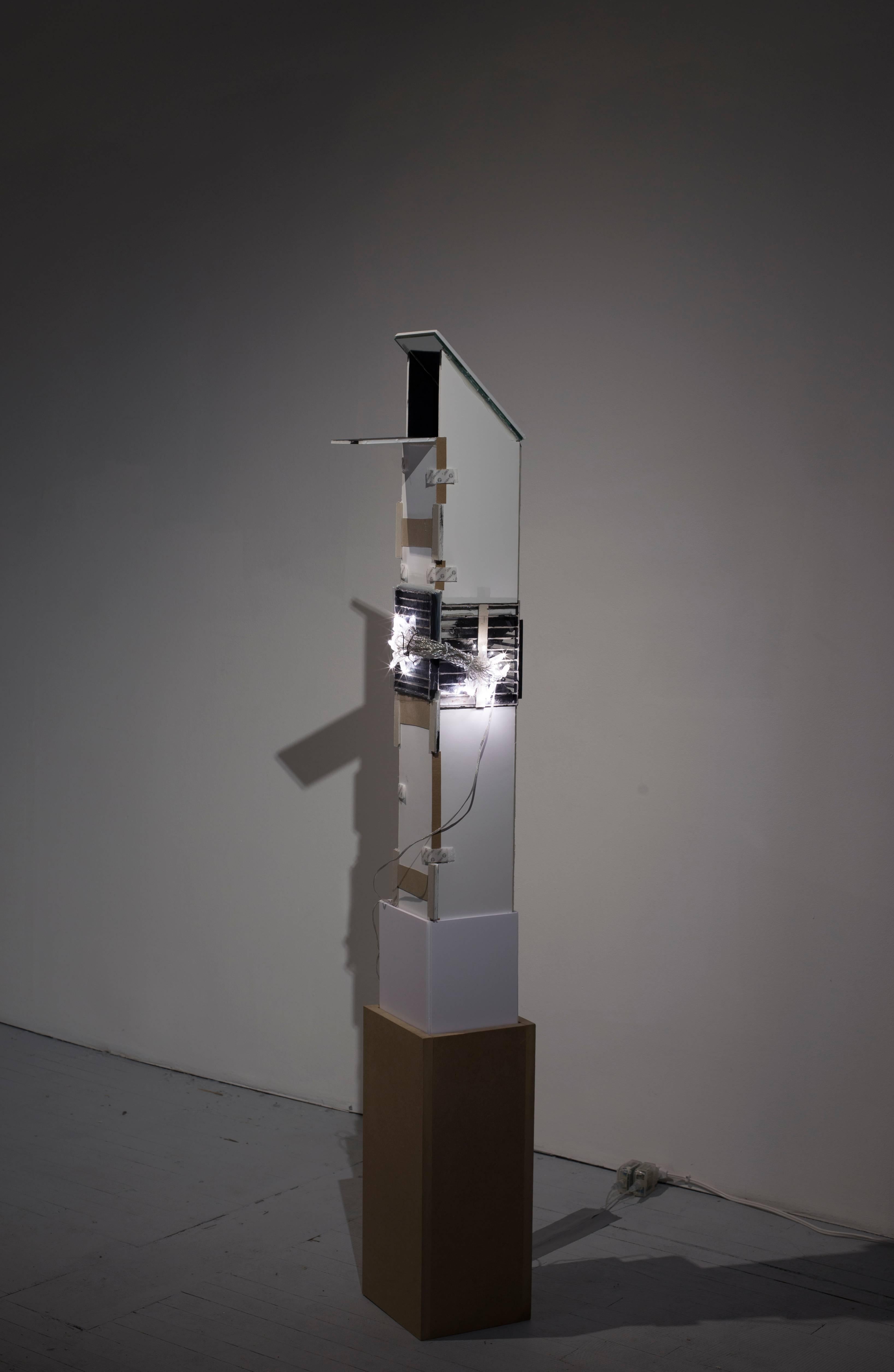 Untitled (Burnt Tower) - Contemporary Sculpture by Erika Dueck