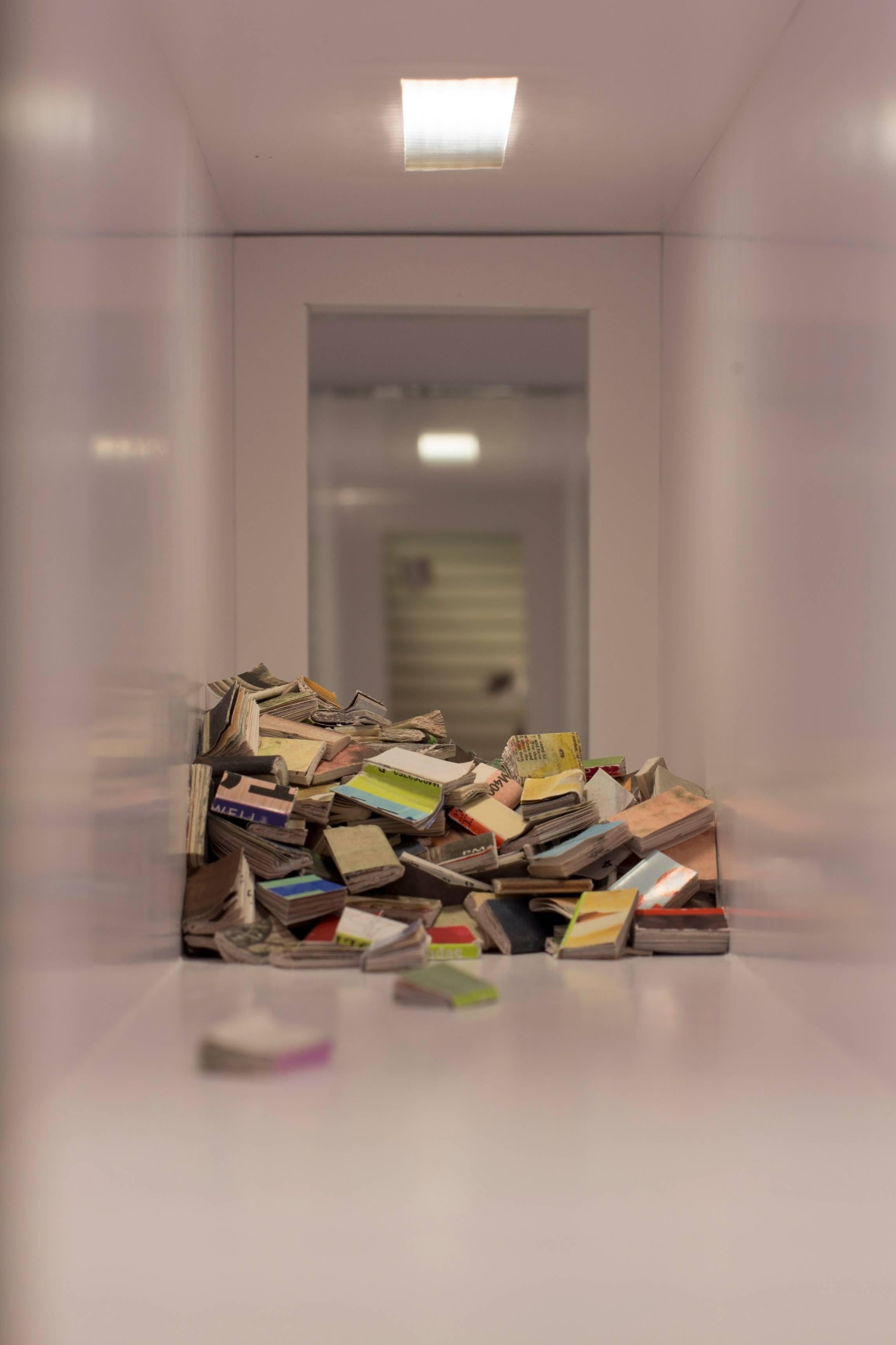 Untitled (Floating Books) - Sculpture by Erika Dueck