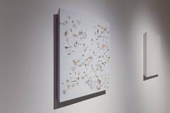 Break, Abstract Oil Painting on Wood Panel, Contemporary, Unframed