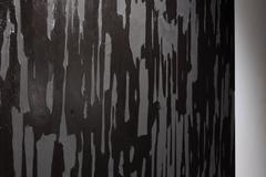 Beneath the Night, Abstract Oil Painting on Wood Panel, 2010s