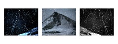 It Became Wondrous Cold, Contemporary Digital Print, Framed 30 x 8