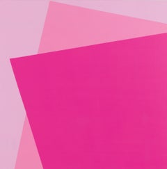 Desert Rose, Abstract Acrylic on Wood Panel, 25 x 25, Unframed