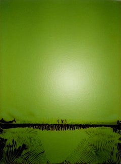 Paysages Approximatifs Diptych: Abstract Digital Print on Plexiglass