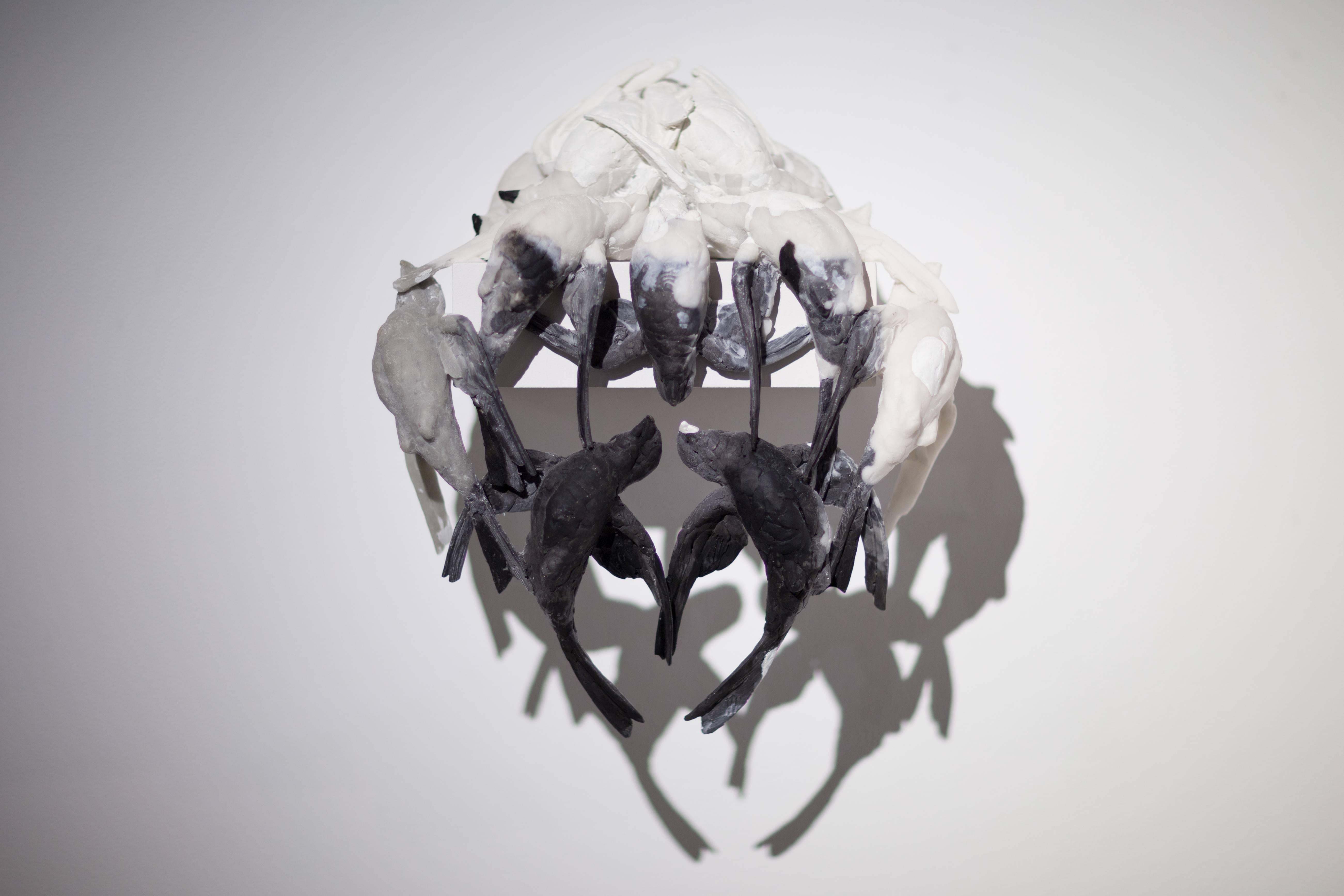 Nicholas Crombach Figurative Sculpture - Sparrows