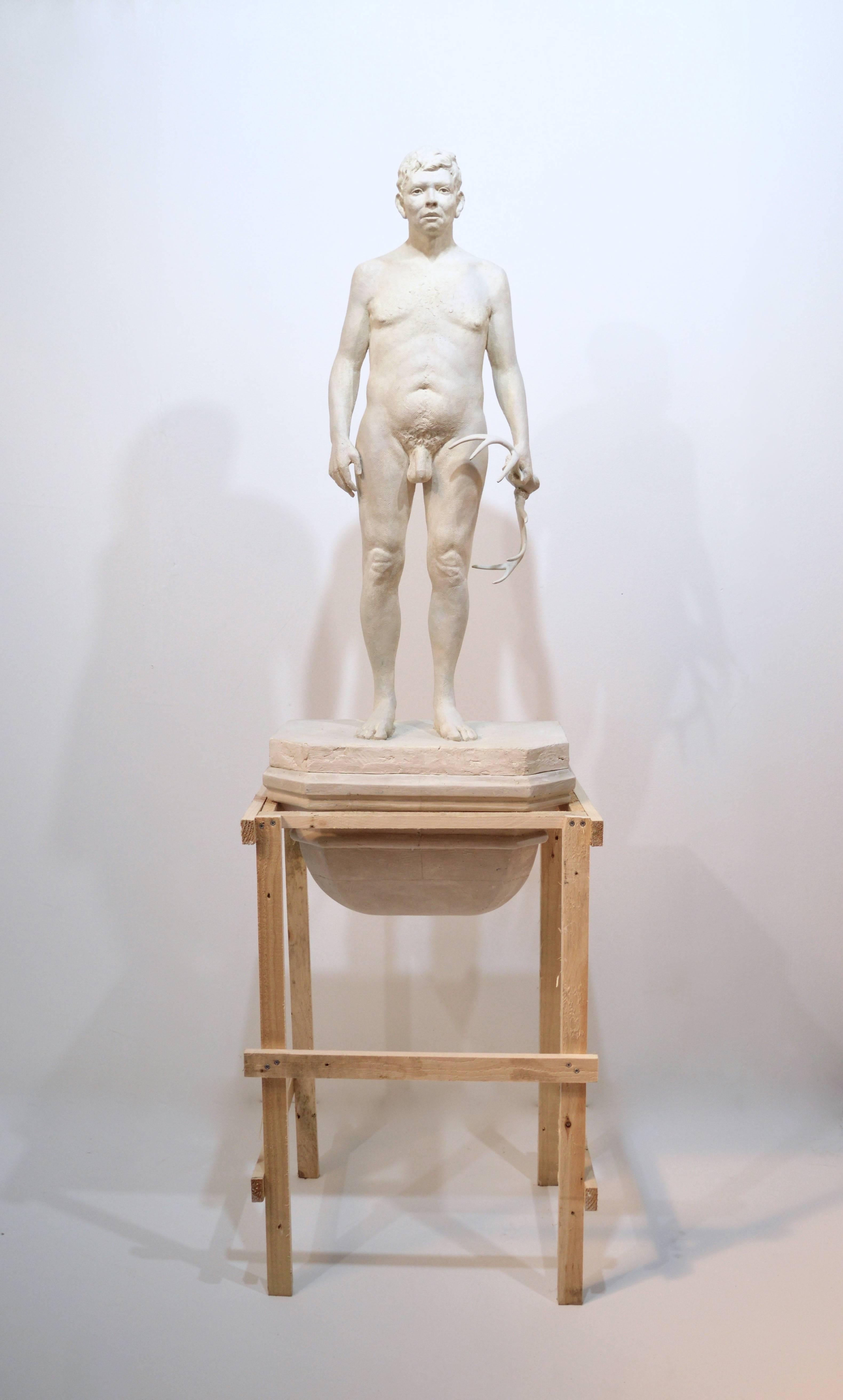 Diana & Actaeon - Sculpture by Nicholas Crombach