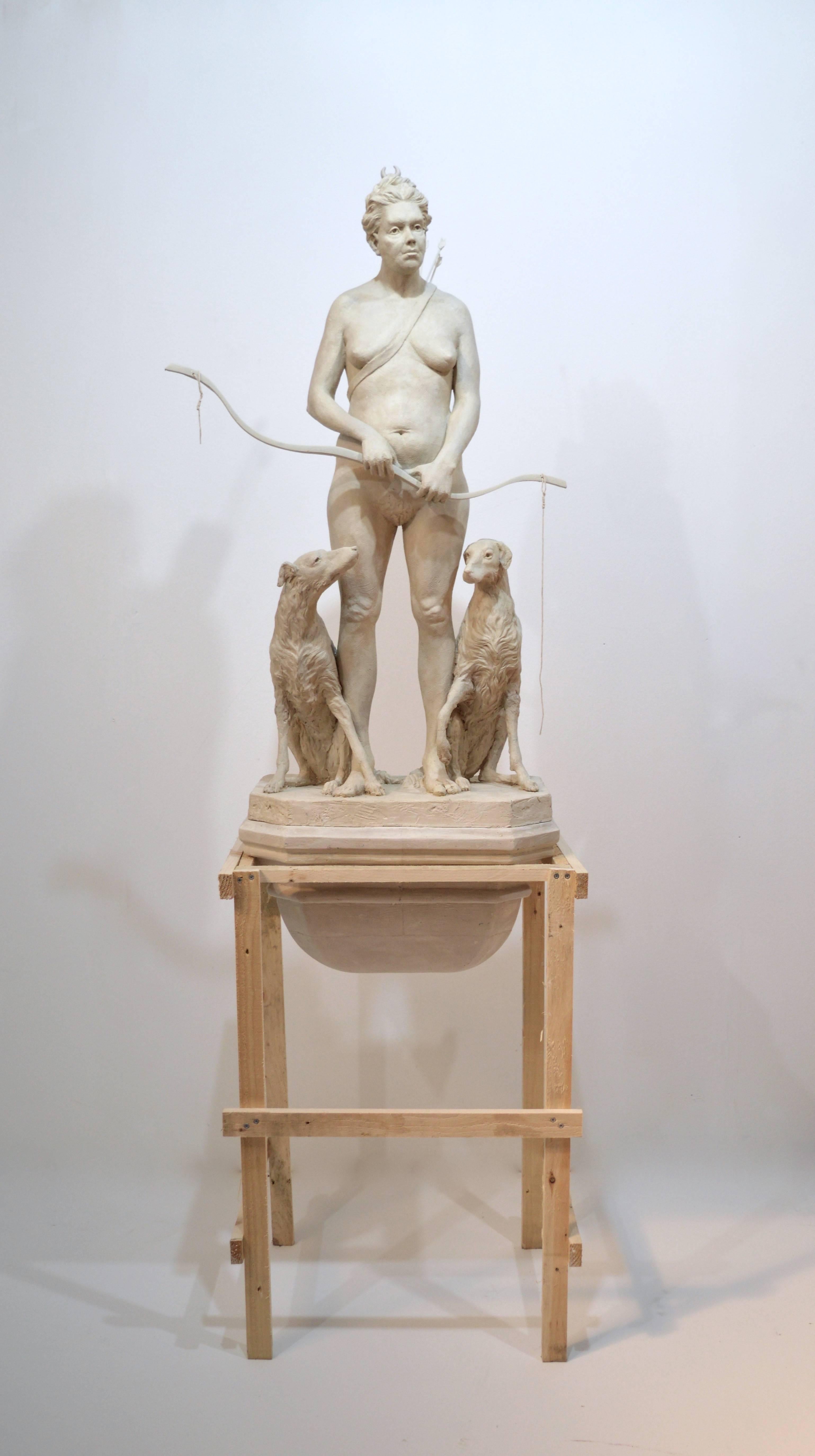 Diana und Actaeon (Zeitgenössisch), Sculpture, von Nicholas Crombach
