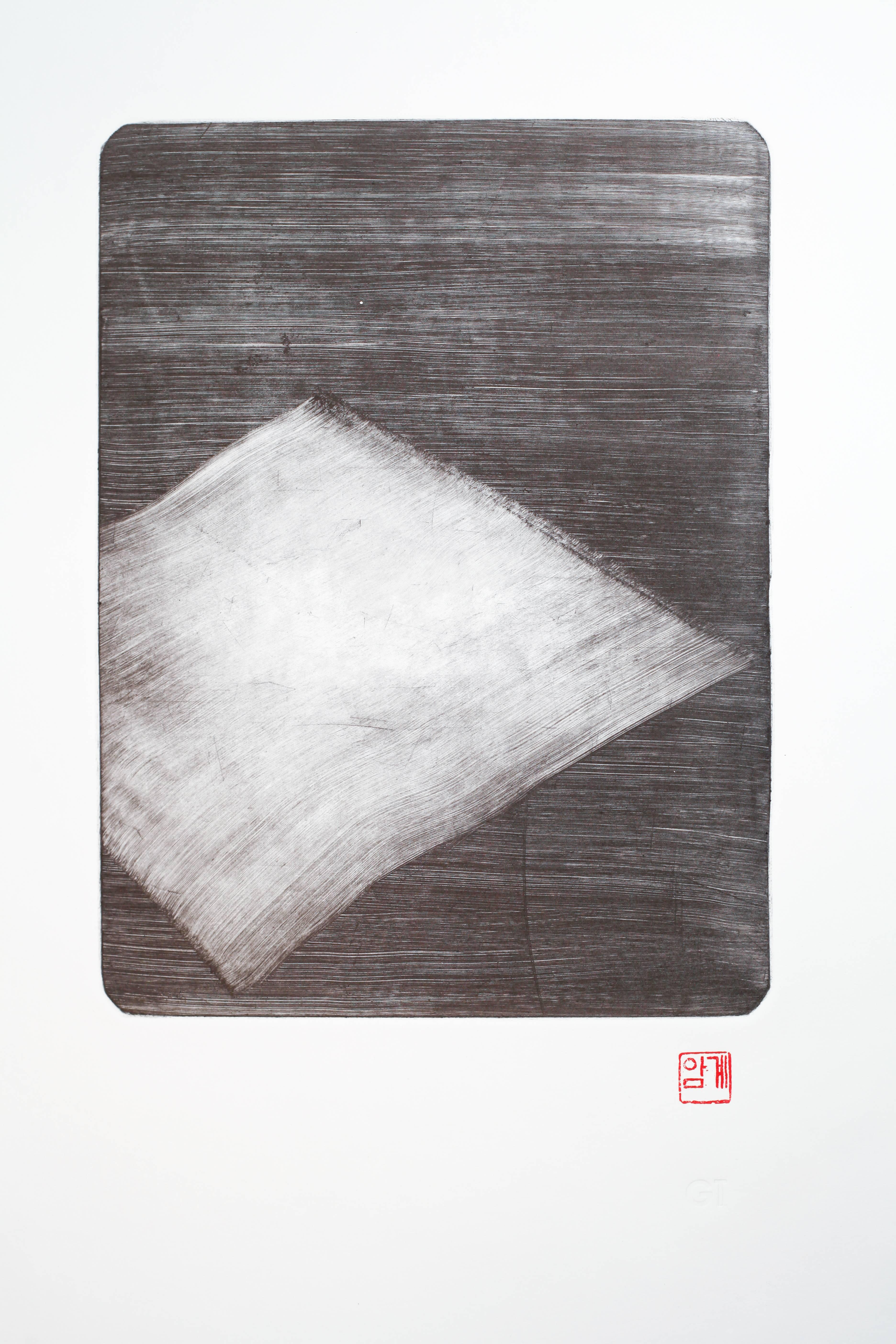 Jinny Yu Abstract Print - Notes