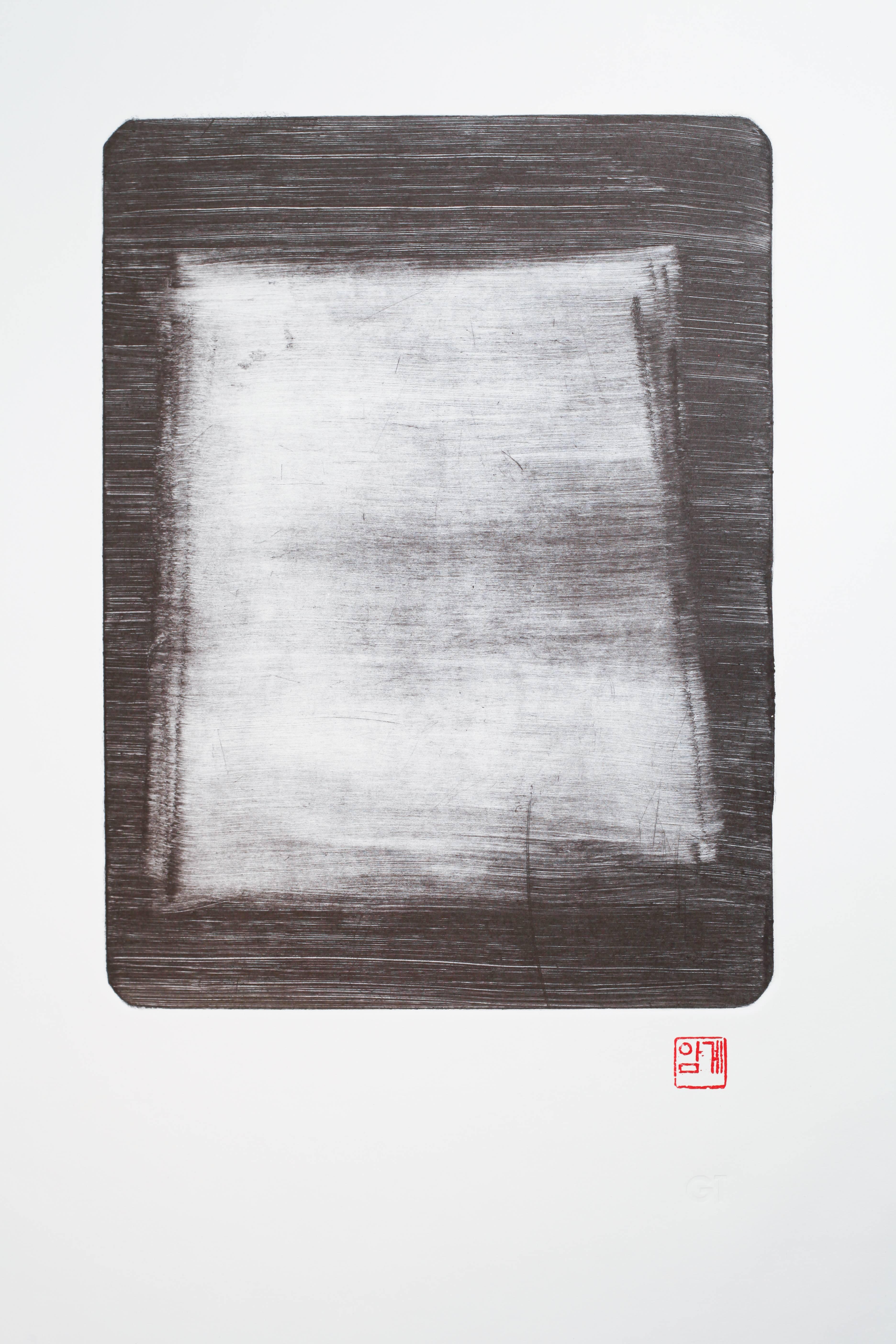 Jinny Yu Abstract Print - Notes