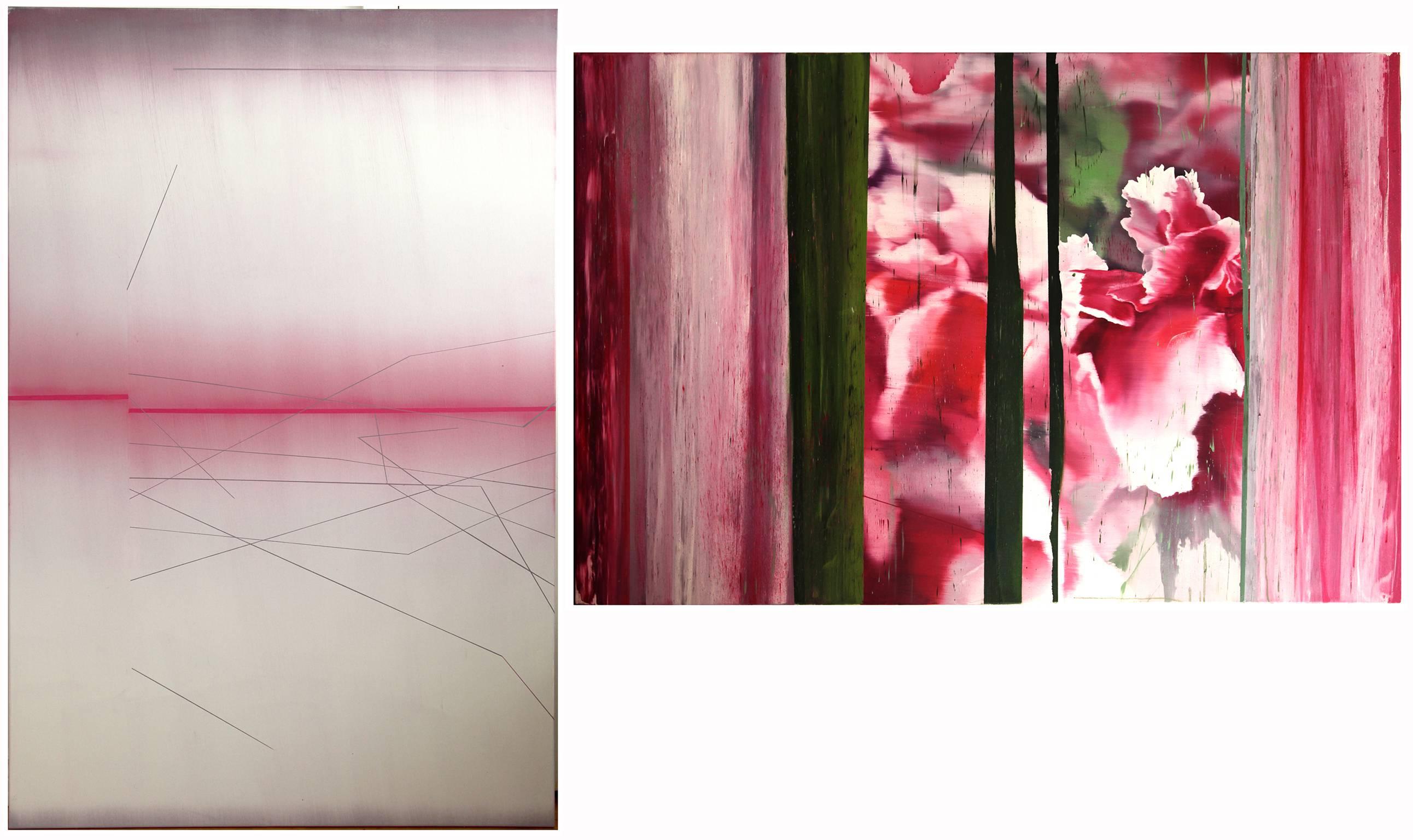 Abstract Painting di Hédy Gobaa - Œillet 04 (dittico)