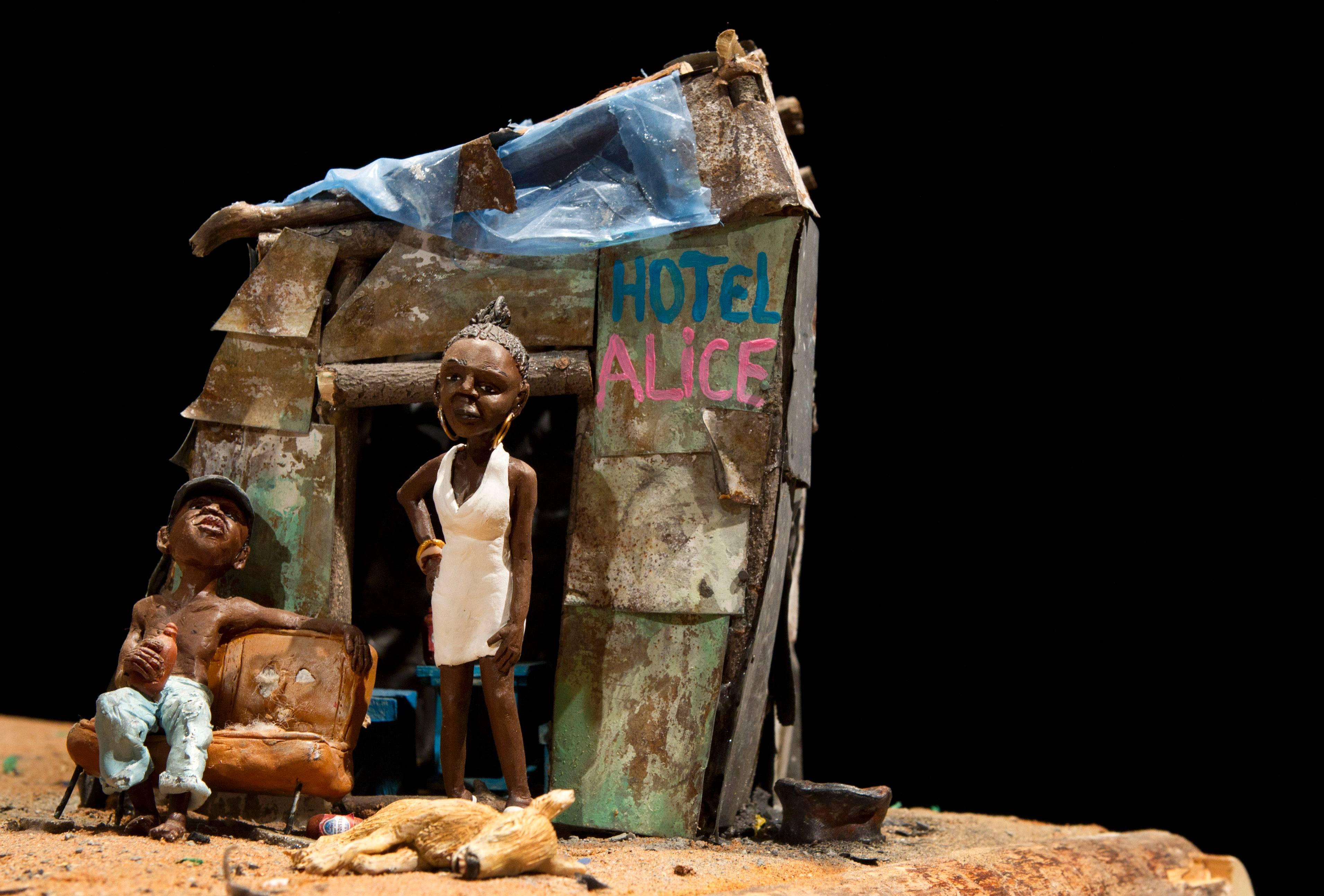Village démocratie. Phases 1 et 2 - Contemporary Sculpture by Karine Giboulo