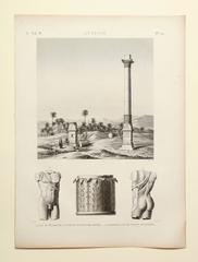 "Antinoe" Etching from Description de l'Egypte