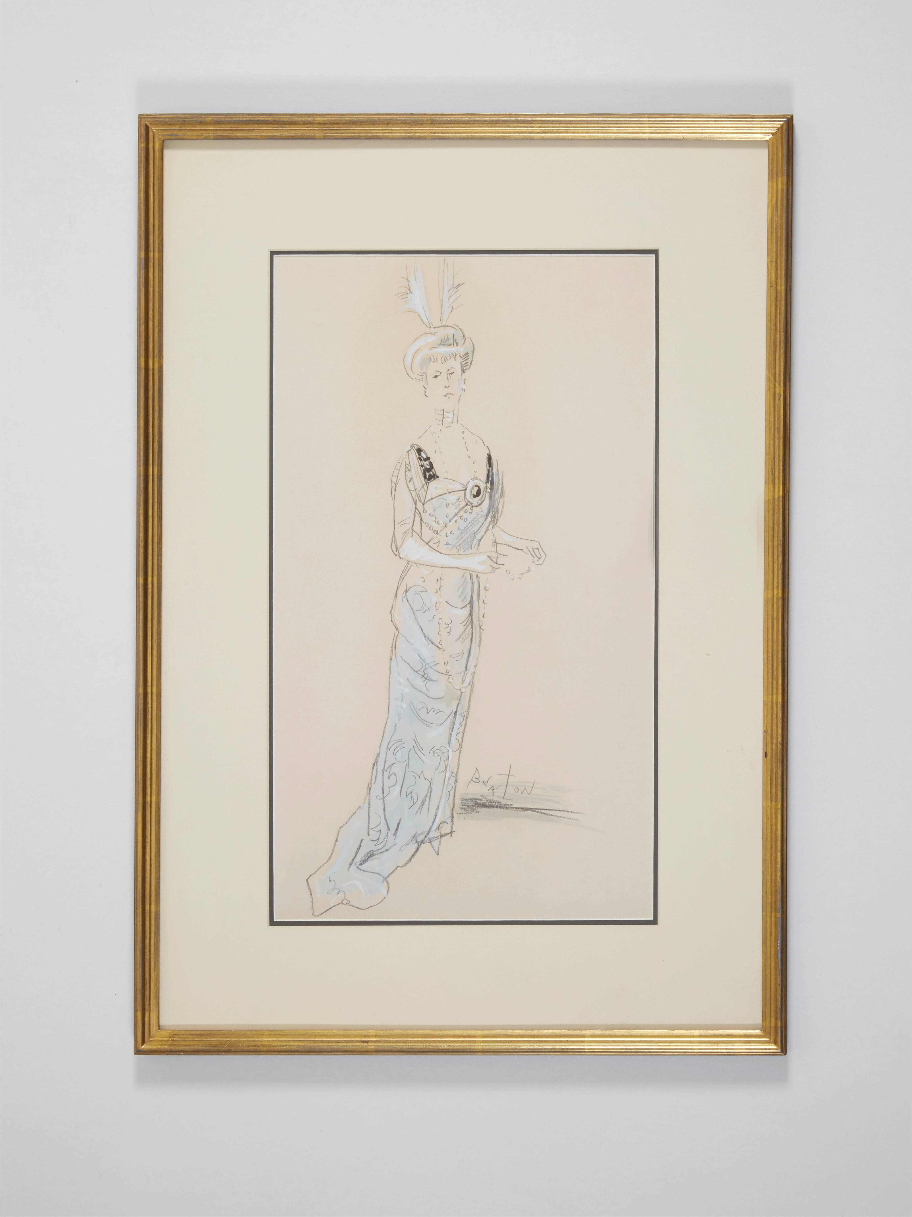 Costume Design for Mrs. Higgins - Art by Cecil Beaton