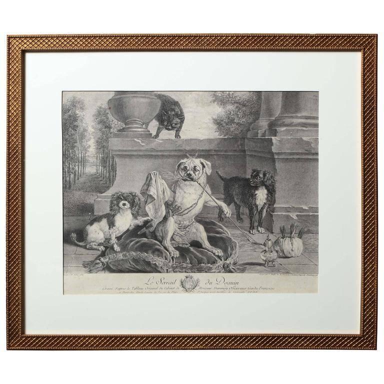 Jean-Baptiste Oudry Animal Print - Le serail du Doguin