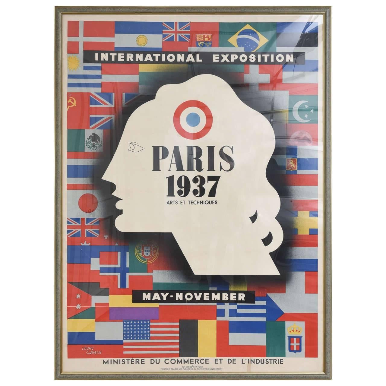 Jean Carlu Print - 1937 Paris International Exposition
