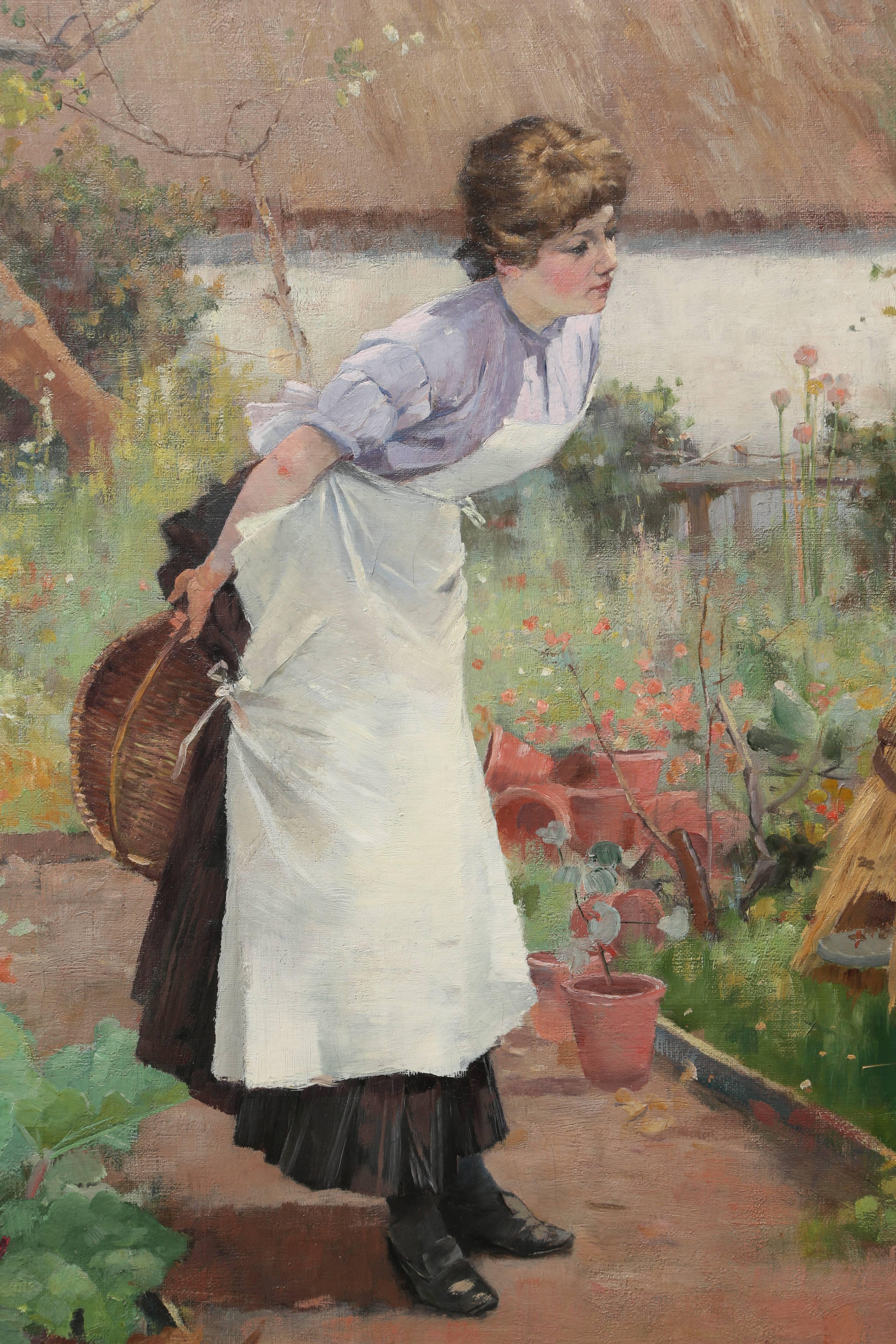 The Bee Keeper - Painting by David Fulton
