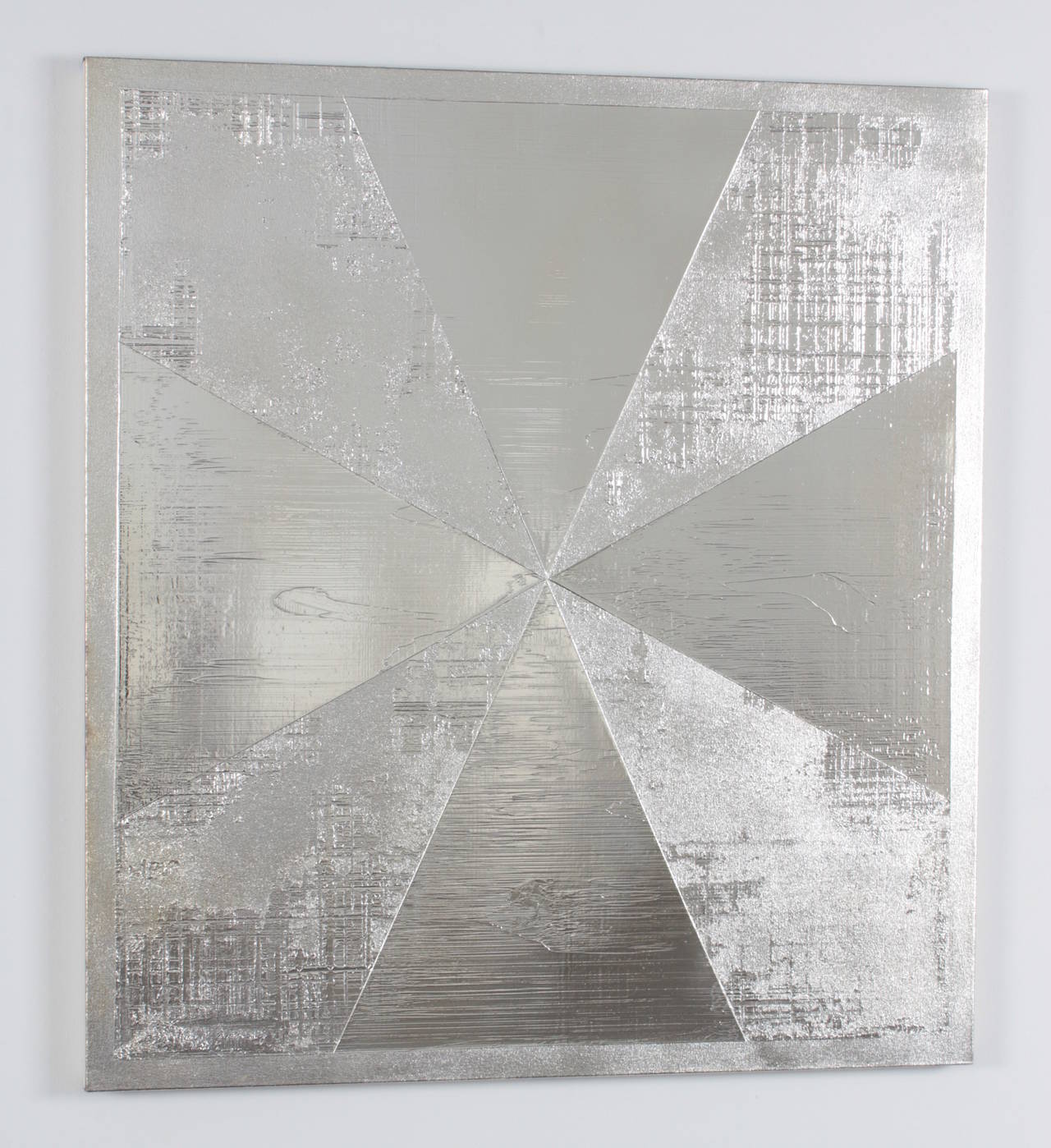 Much like the artists who pioneered the California Light and Space Movement, Gleason is interested in exploring the metaphysical possibilities of art. His silver deposit surfaces act as enigmatic mirrors that are activated by the viewer and the