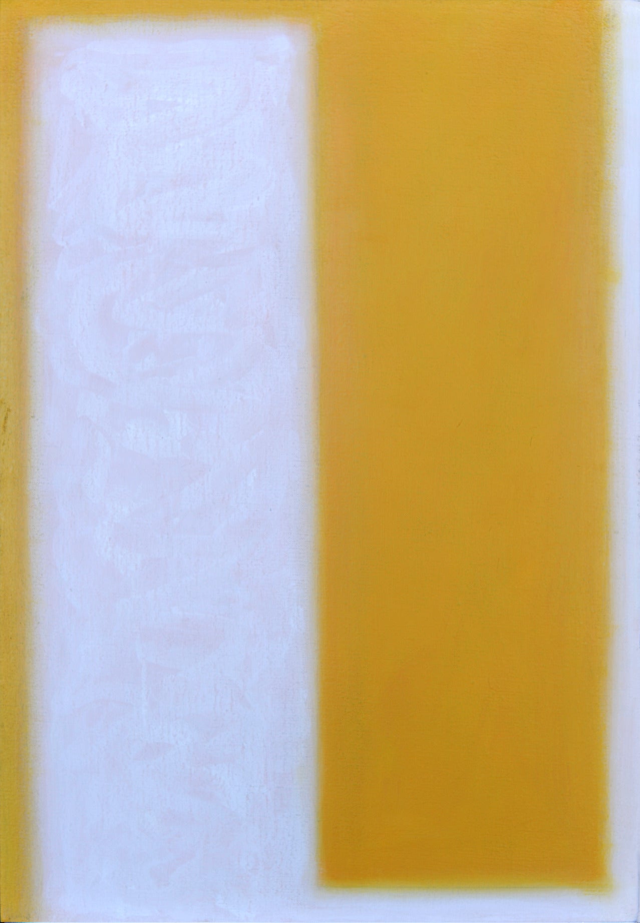 Peter Lodato Abstract Painting - Yen and Yang (Yellow)