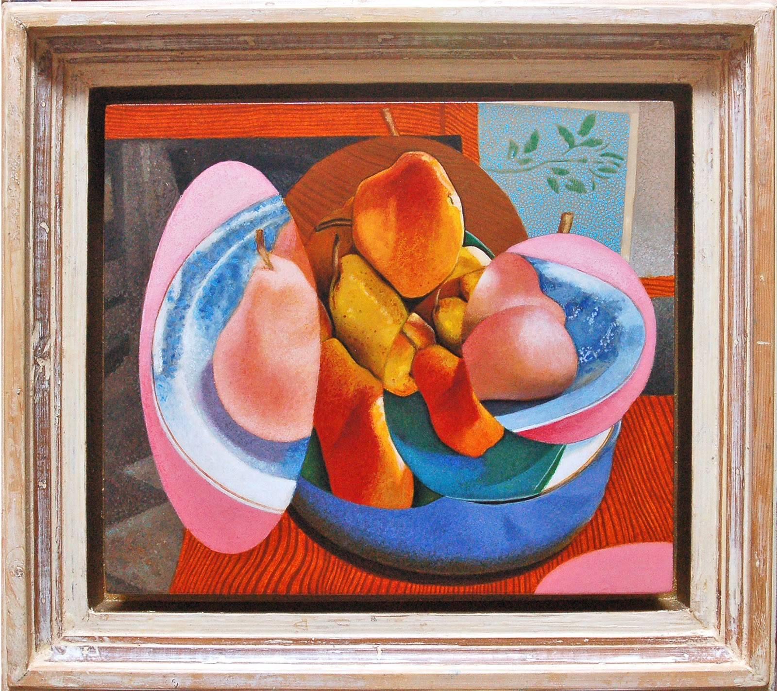 Still-Life Painting Mikel Alatza - coupe à fruits n° 5