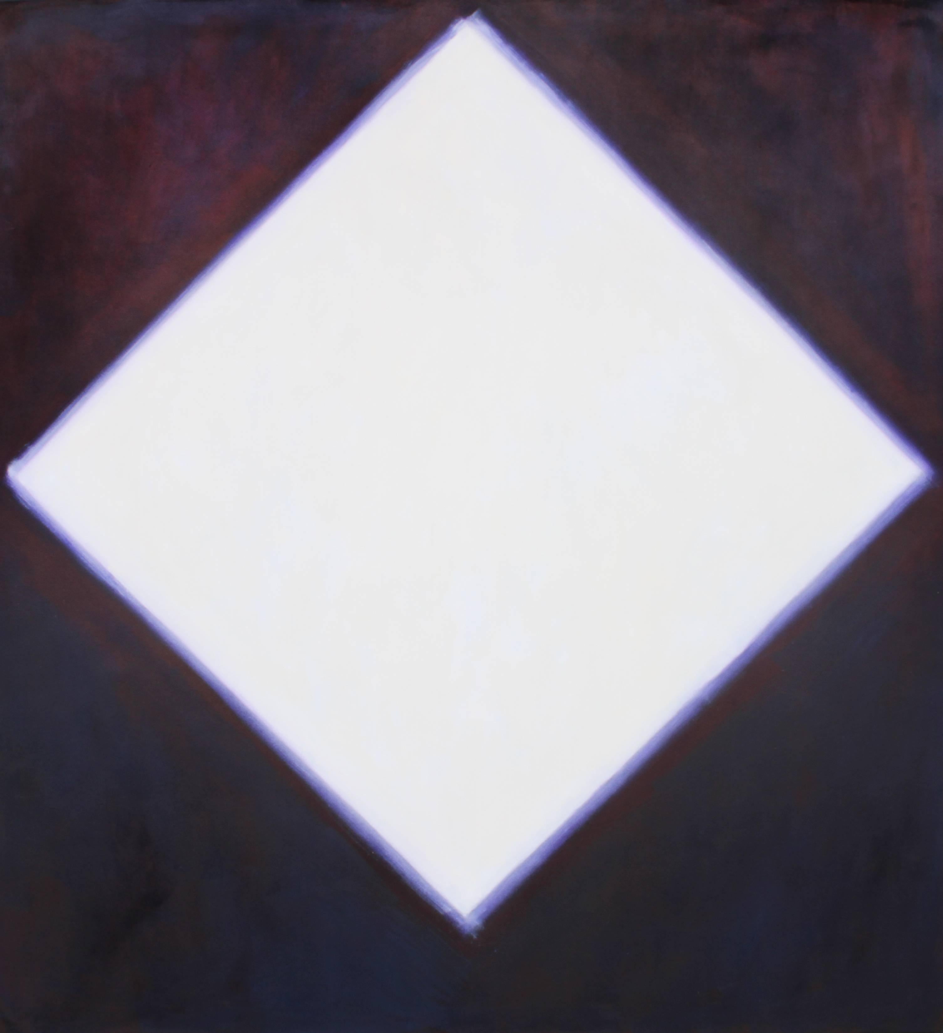 Peter Lodato Abstract Painting - White Diamond