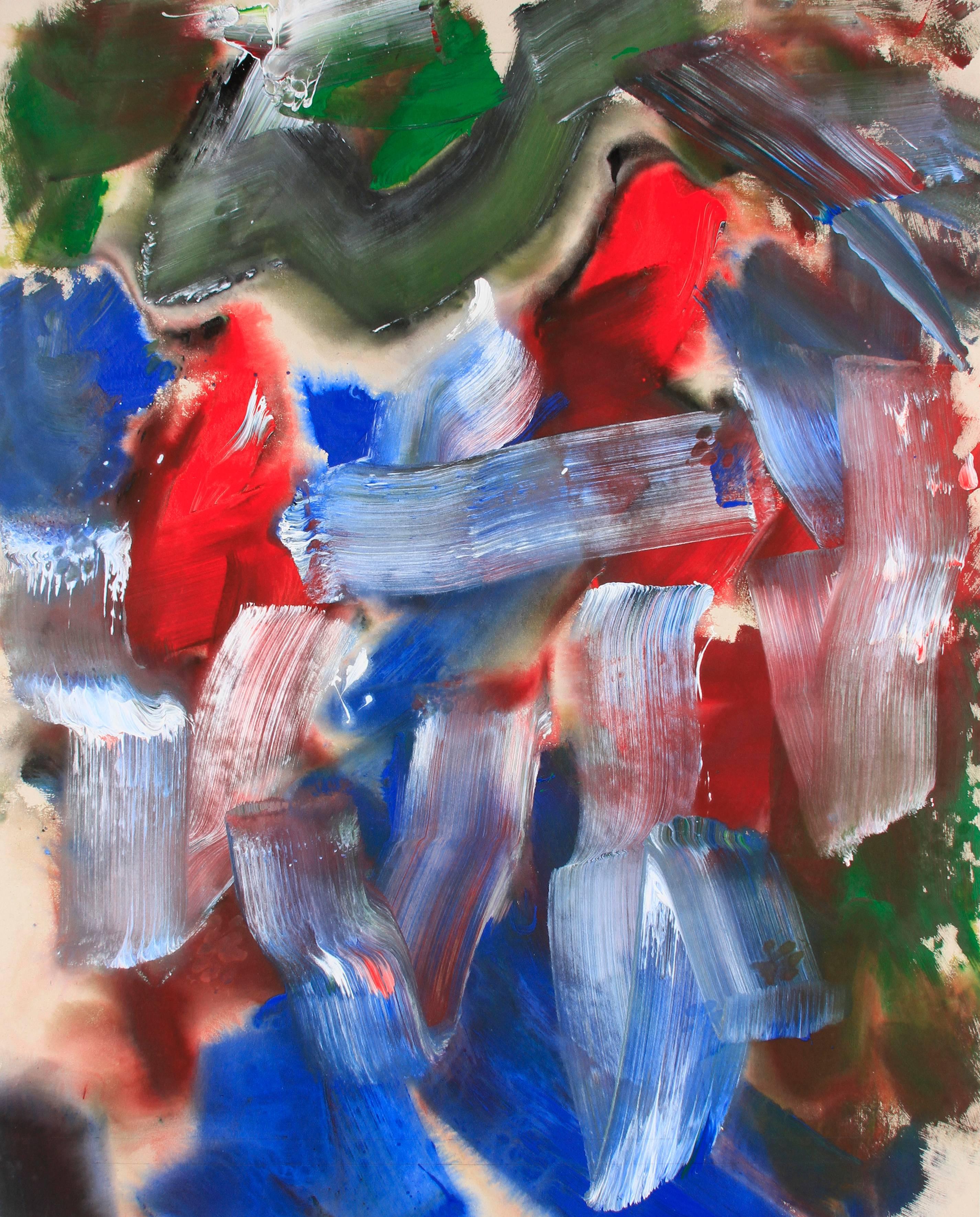 Ed Moses Abstract Painting - Who #1