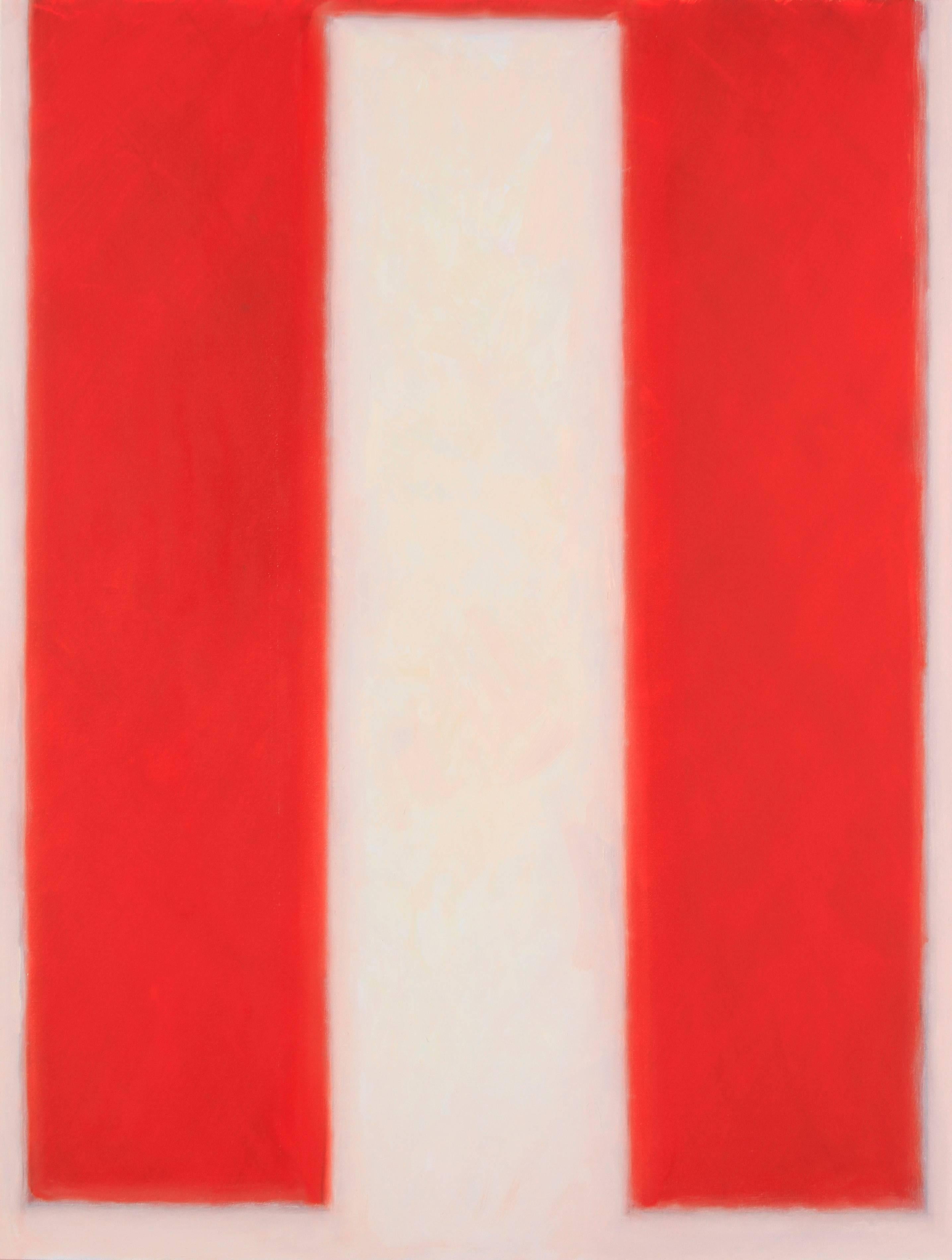 Peter Lodato Abstract Painting - Vermillion #2