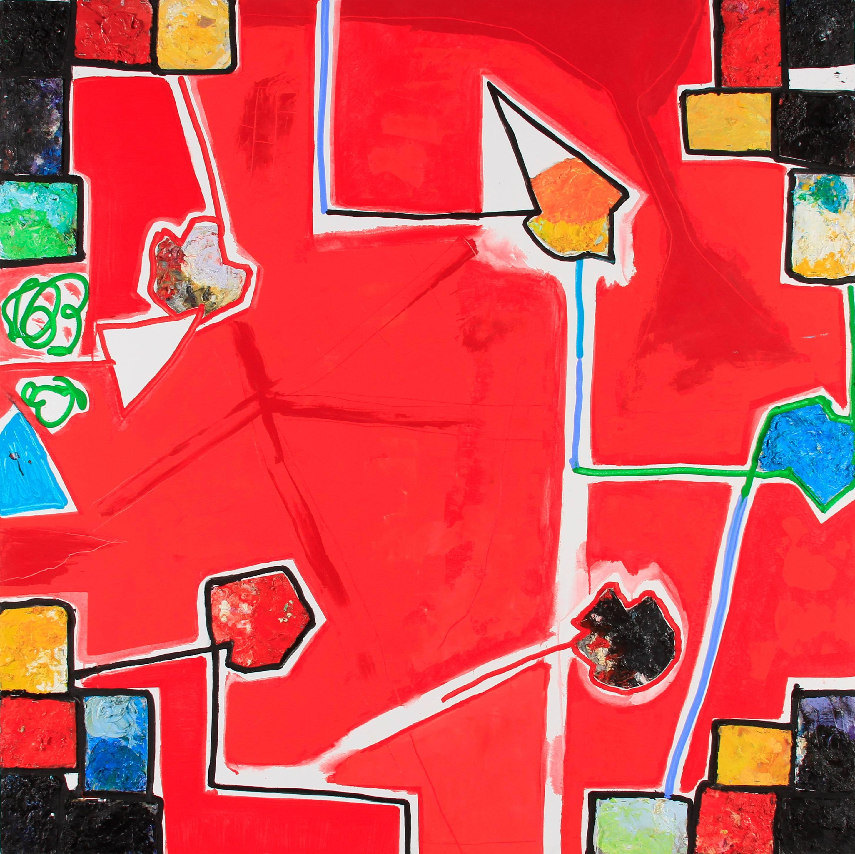 Gustavo Ramos Rivera Abstract Painting - Dia de los Muertos