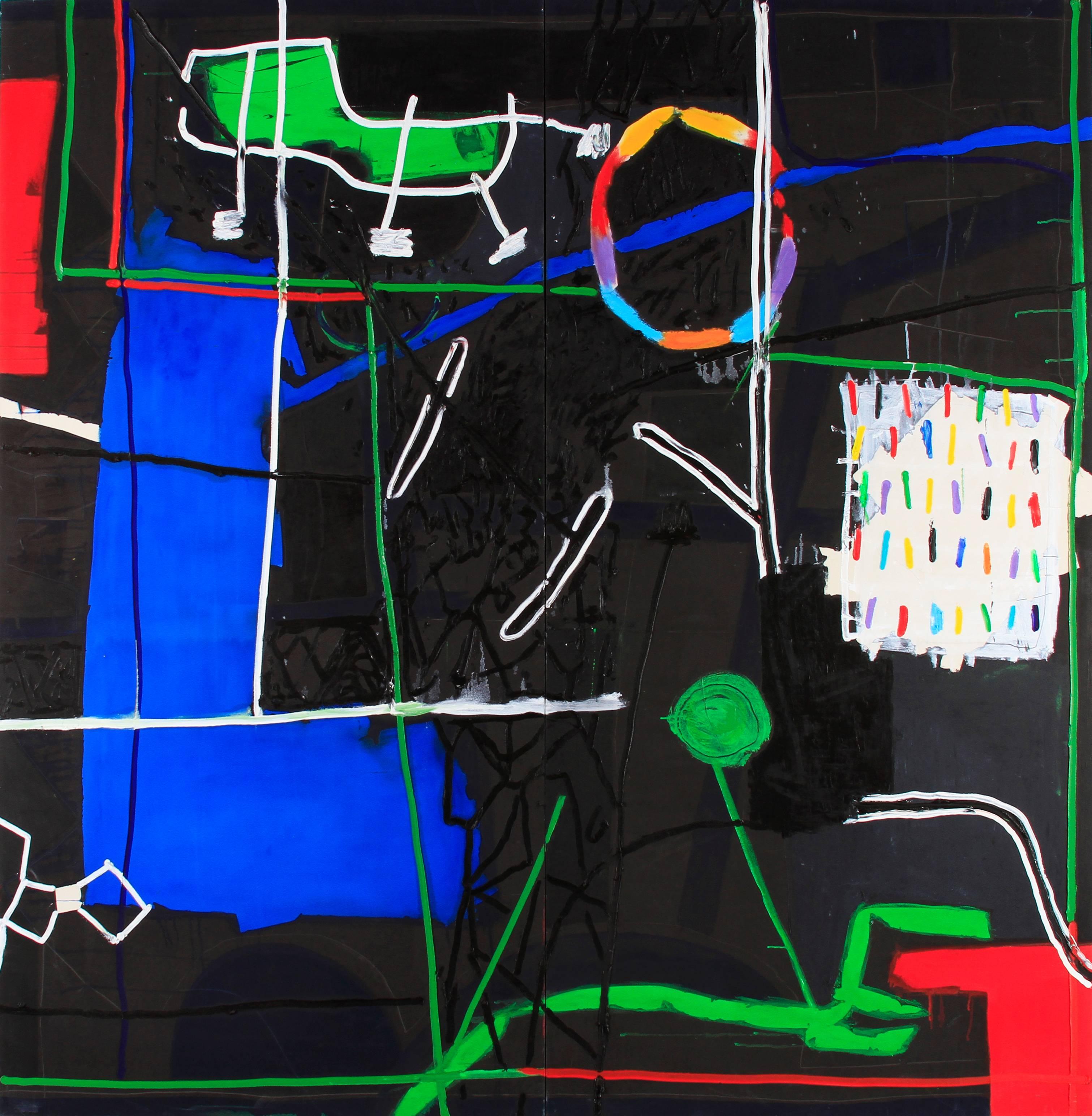Gustavo Ramos Rivera Abstract Painting - Divirtimento