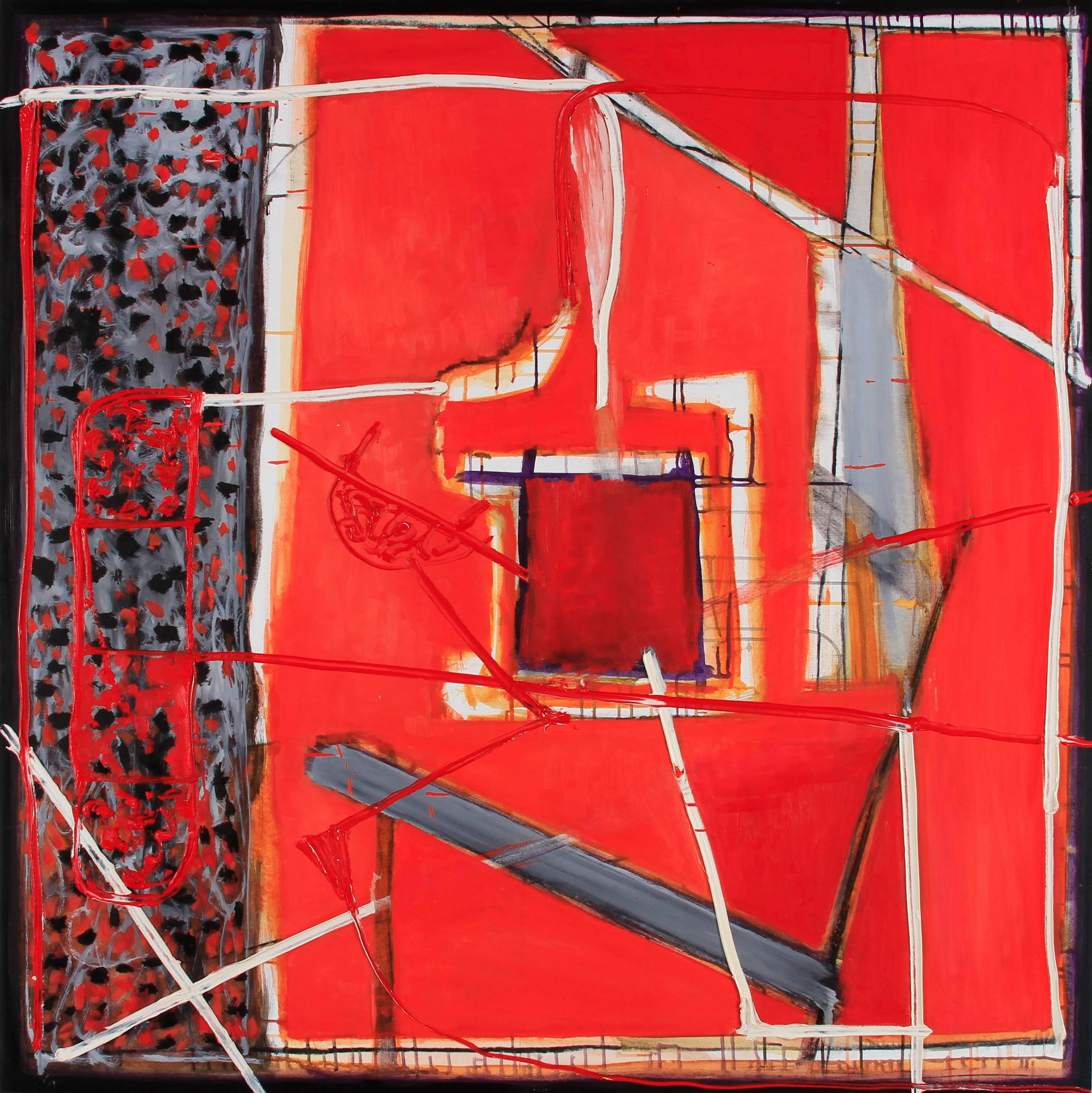 Gustavo Ramos Rivera Abstract Painting - No Man's Land