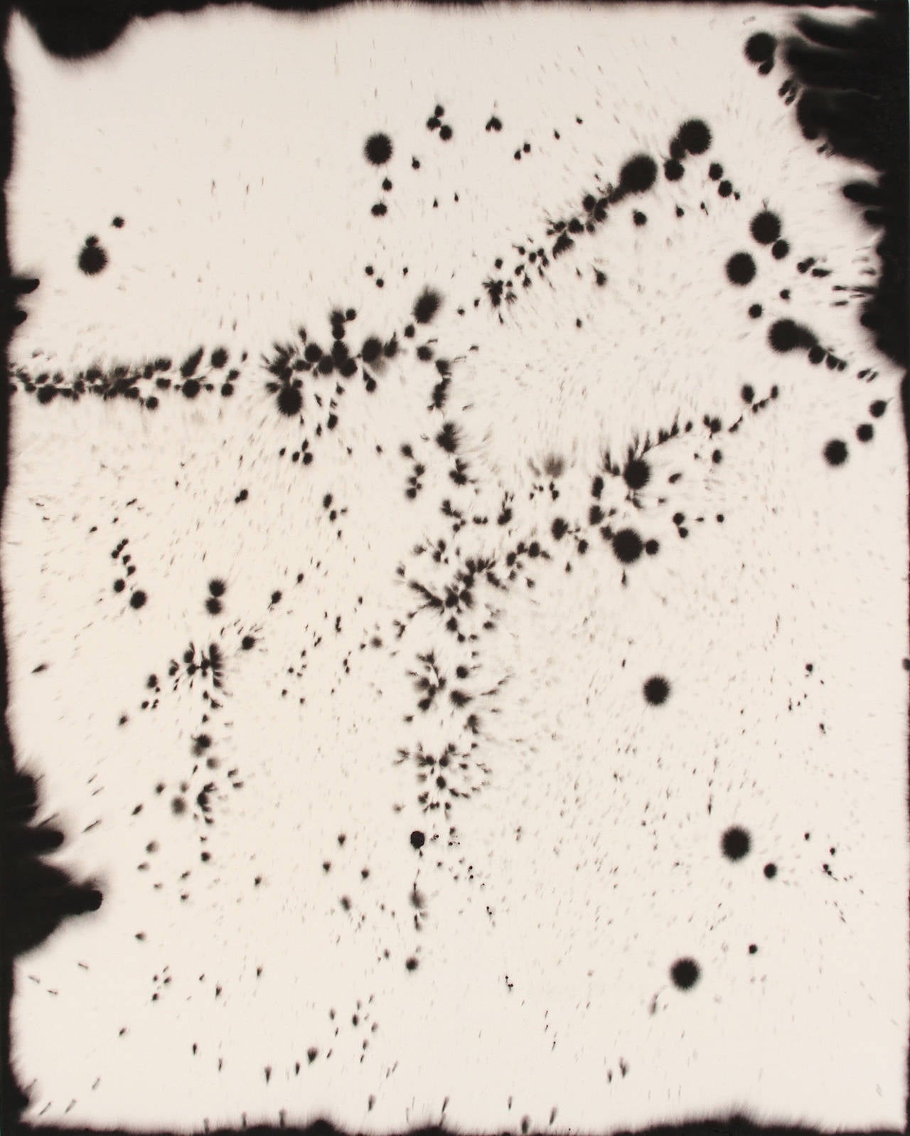 Ed Moses Abstract Painting - Rain I