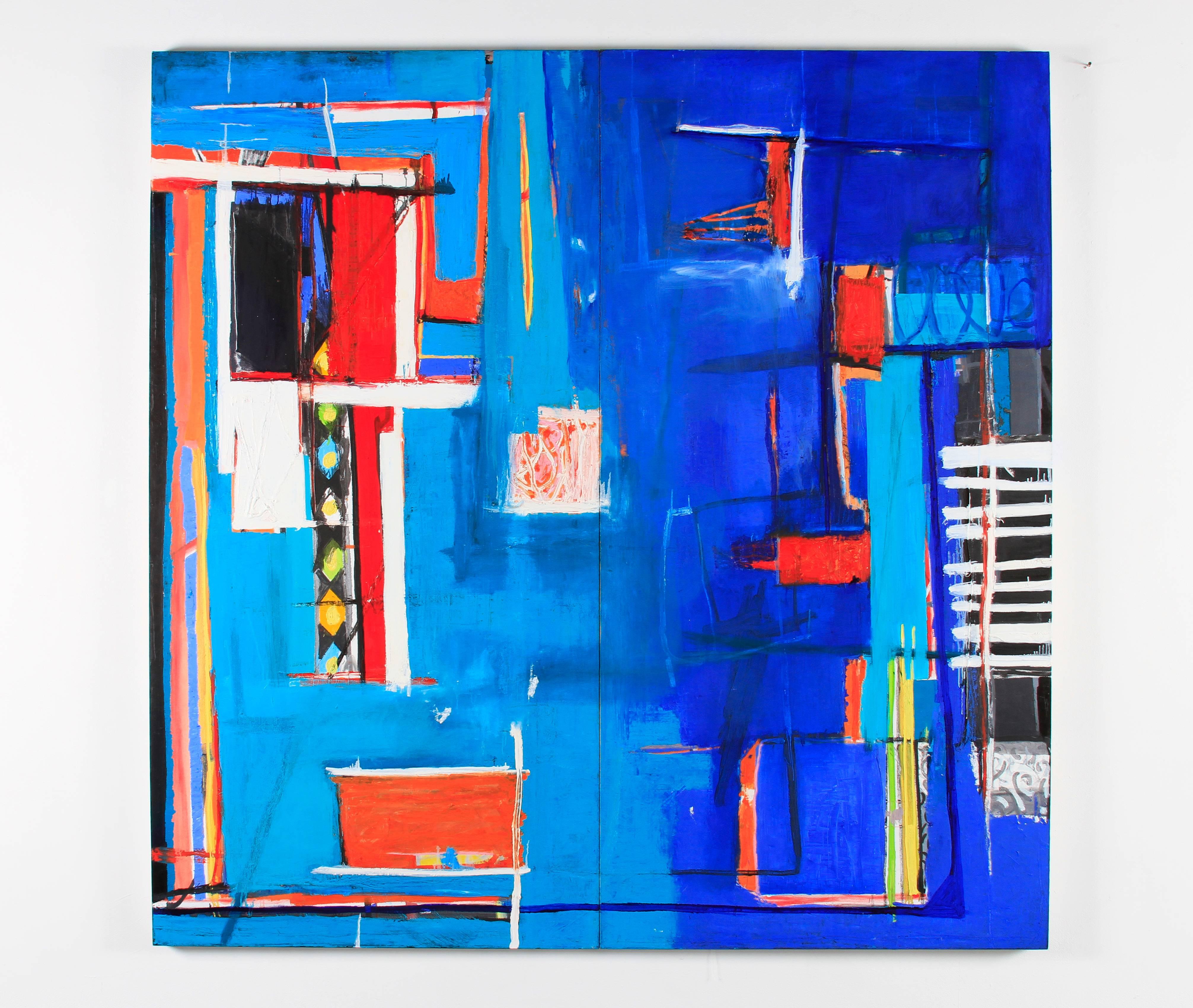 Pablo et Wifredd un Rendezvous – Painting von Gustavo Ramos Rivera