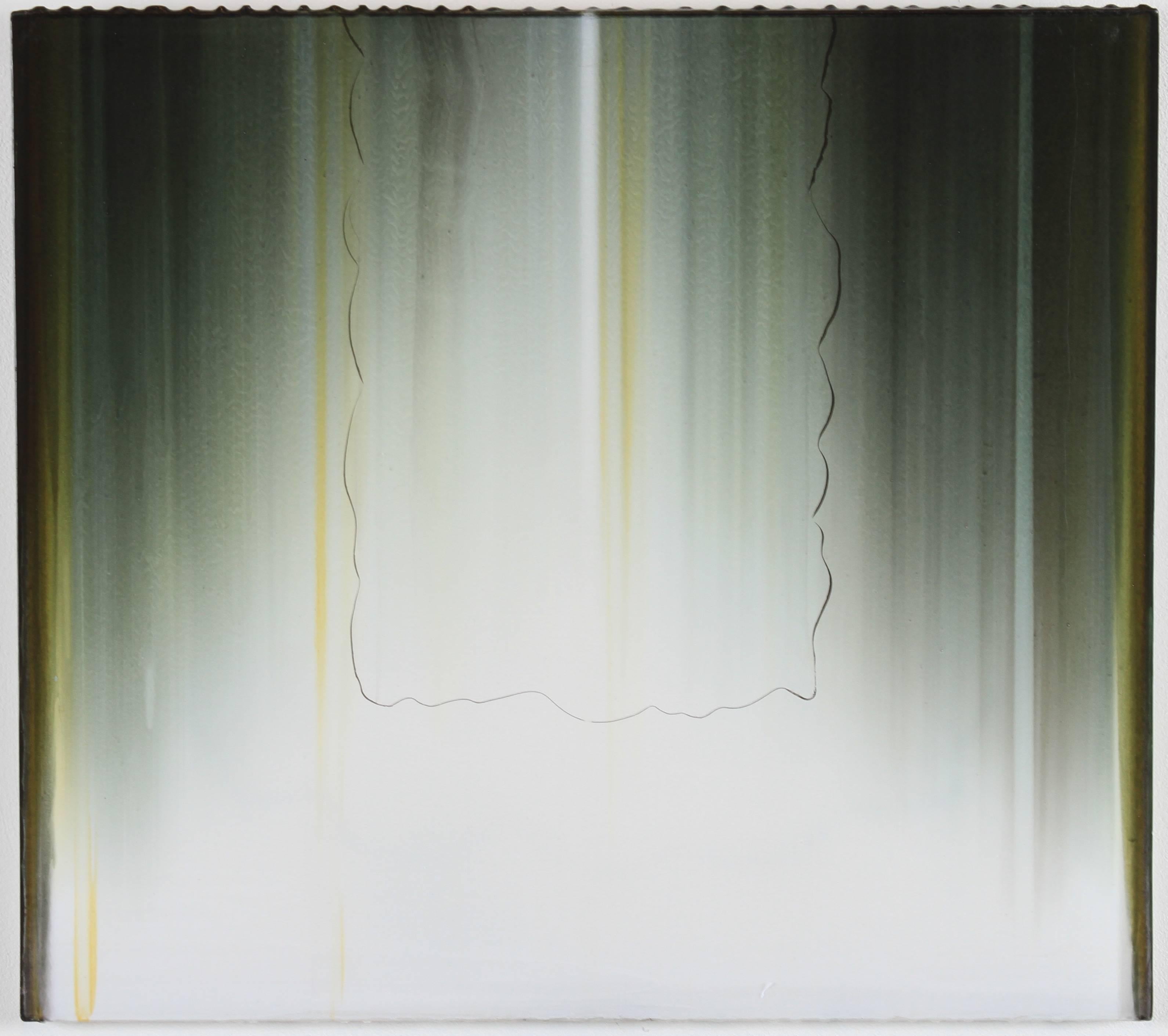 Gregg Renfrow Abstract Painting – Dunkelbraun/dunkelbraun