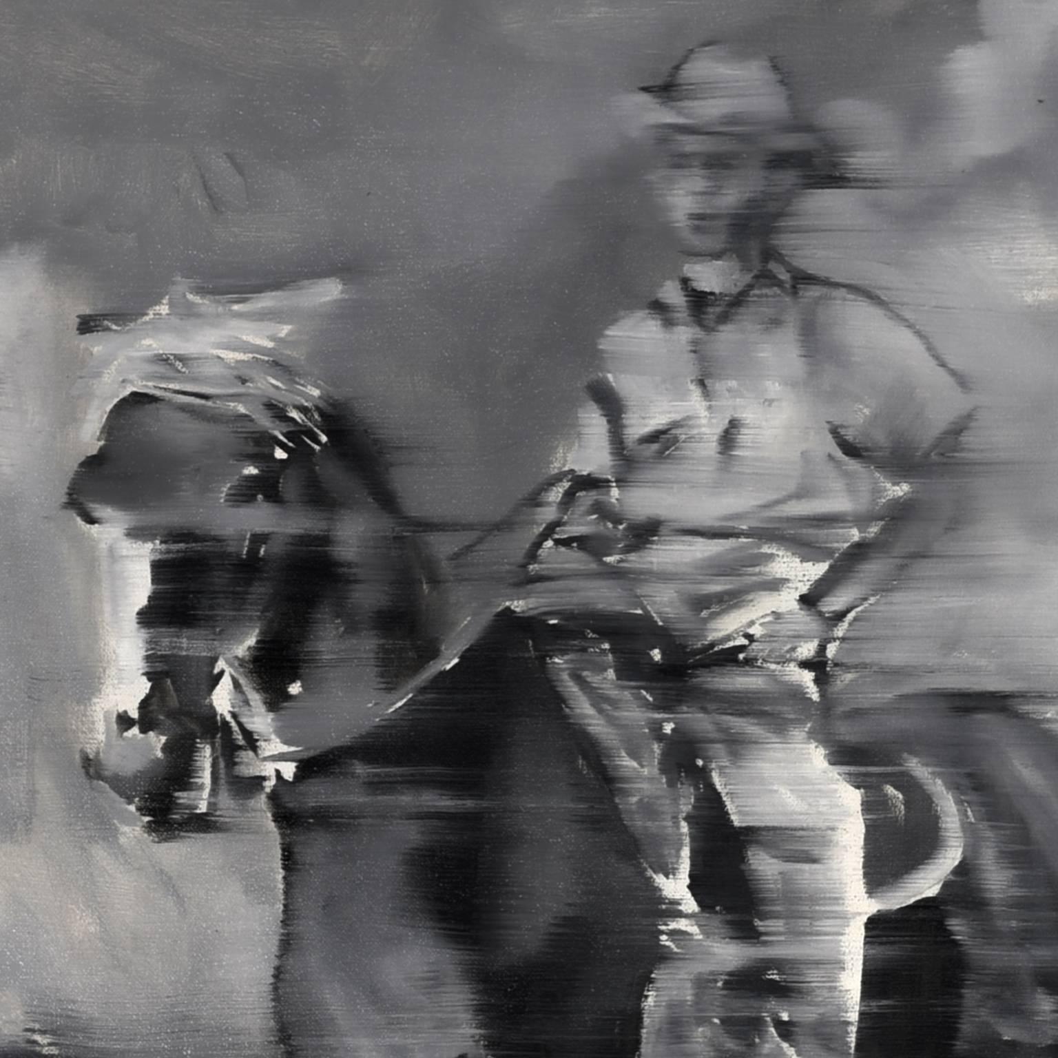 Drive-by Memories: Cowboy - Painting by Haylee Ryan