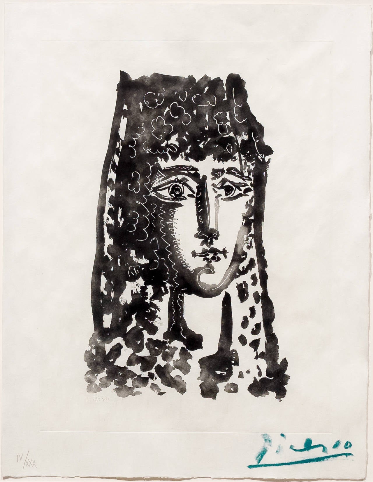 Femme a la Mantille: Carmen, from Le Carmen des Carmen - Print by Pablo Picasso