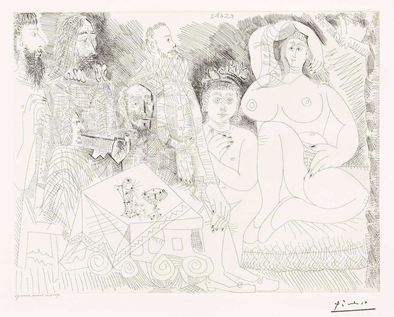 Autour de La Celestine: Collation au Jardin avec Jeune Bacchus Gras - Print by Pablo Picasso