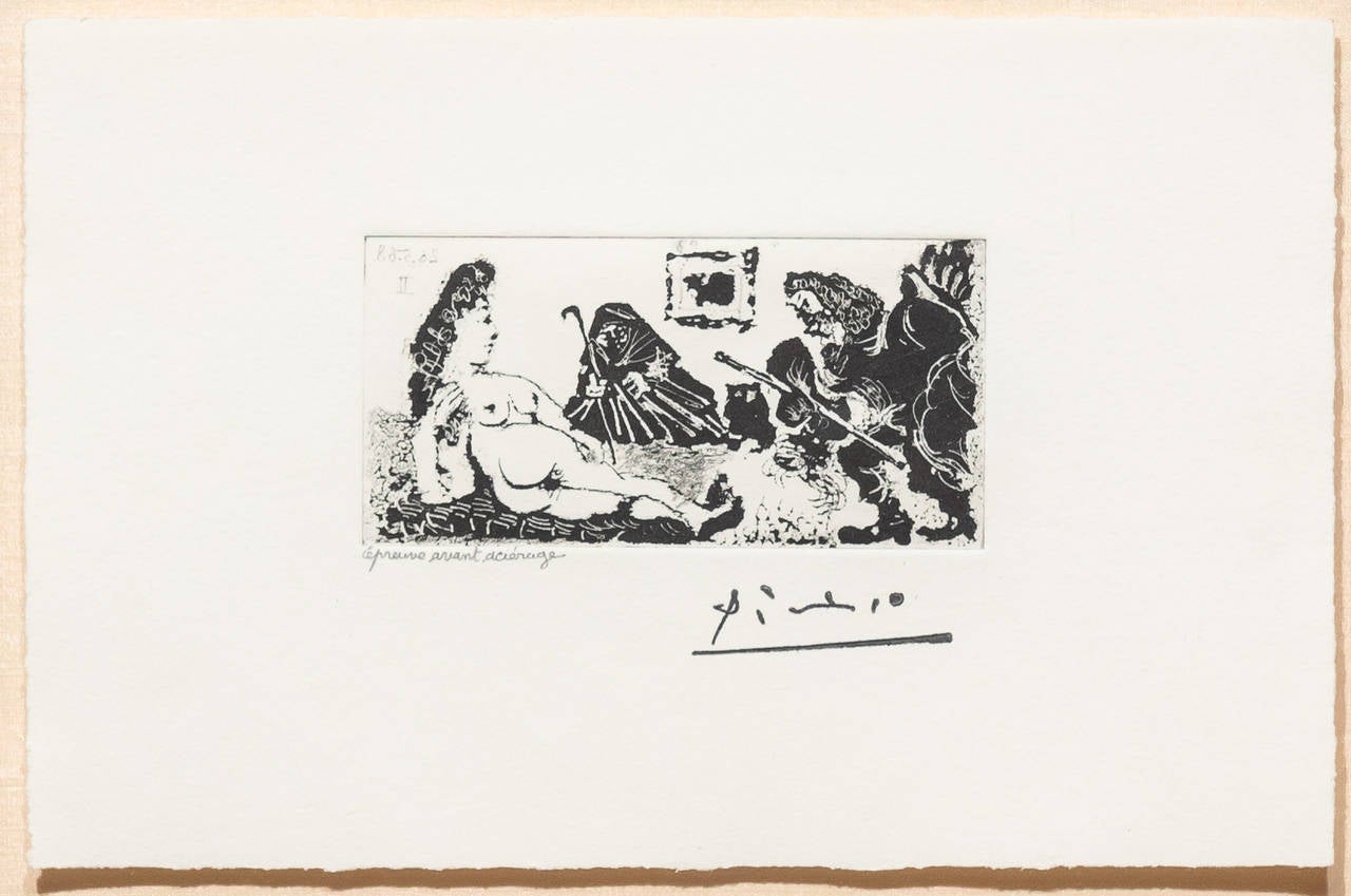 Vieux Beau Saluant Tres bas une Pupille de la Celestine - Print by Pablo Picasso