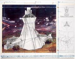 Christo and Jeanne-Claude - Wrapped Fountain Wrapped Fountain