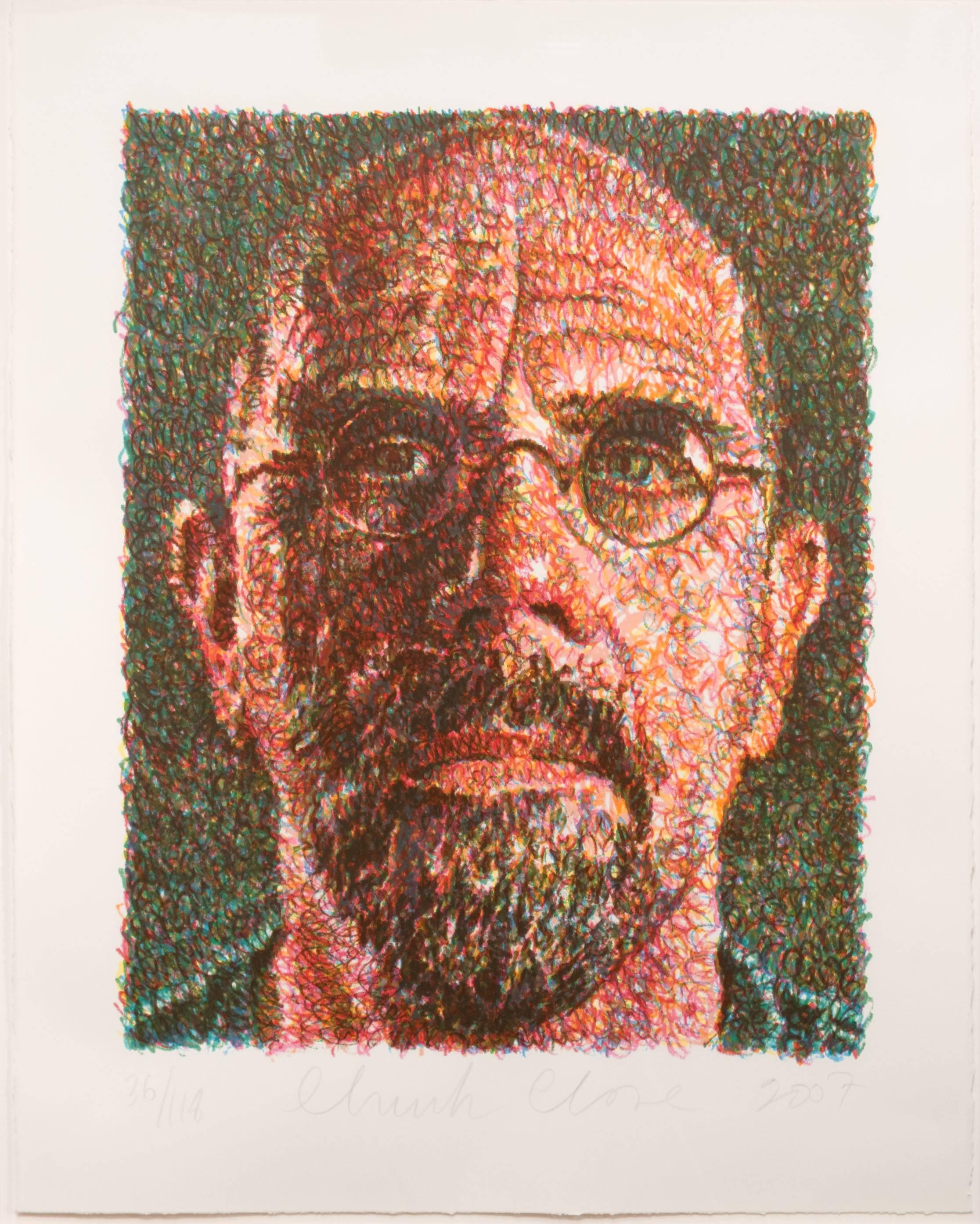 Self-Portrait - Print by Chuck Close