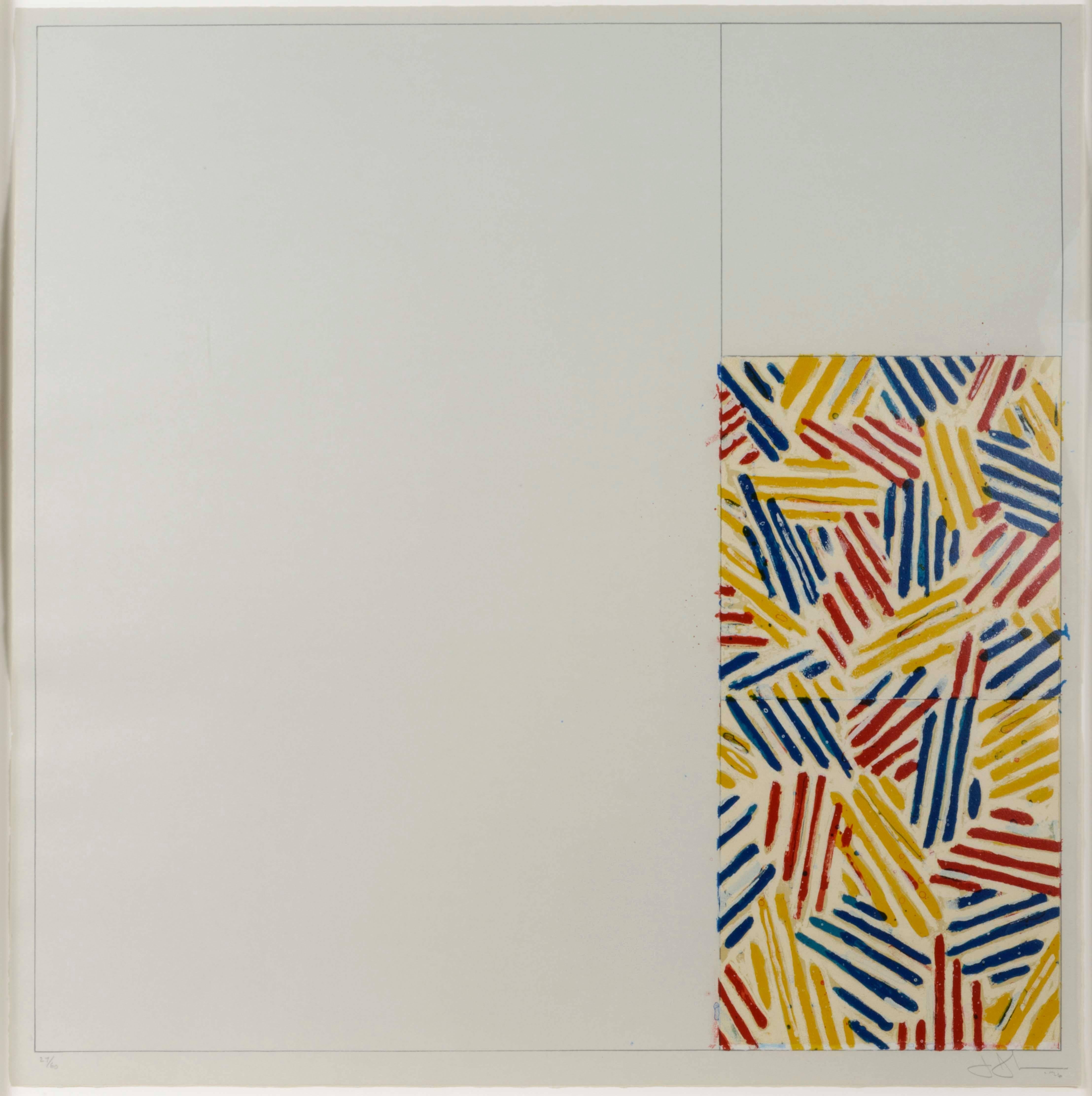 #4 (After Untitled 1975) - Print by Jasper Johns