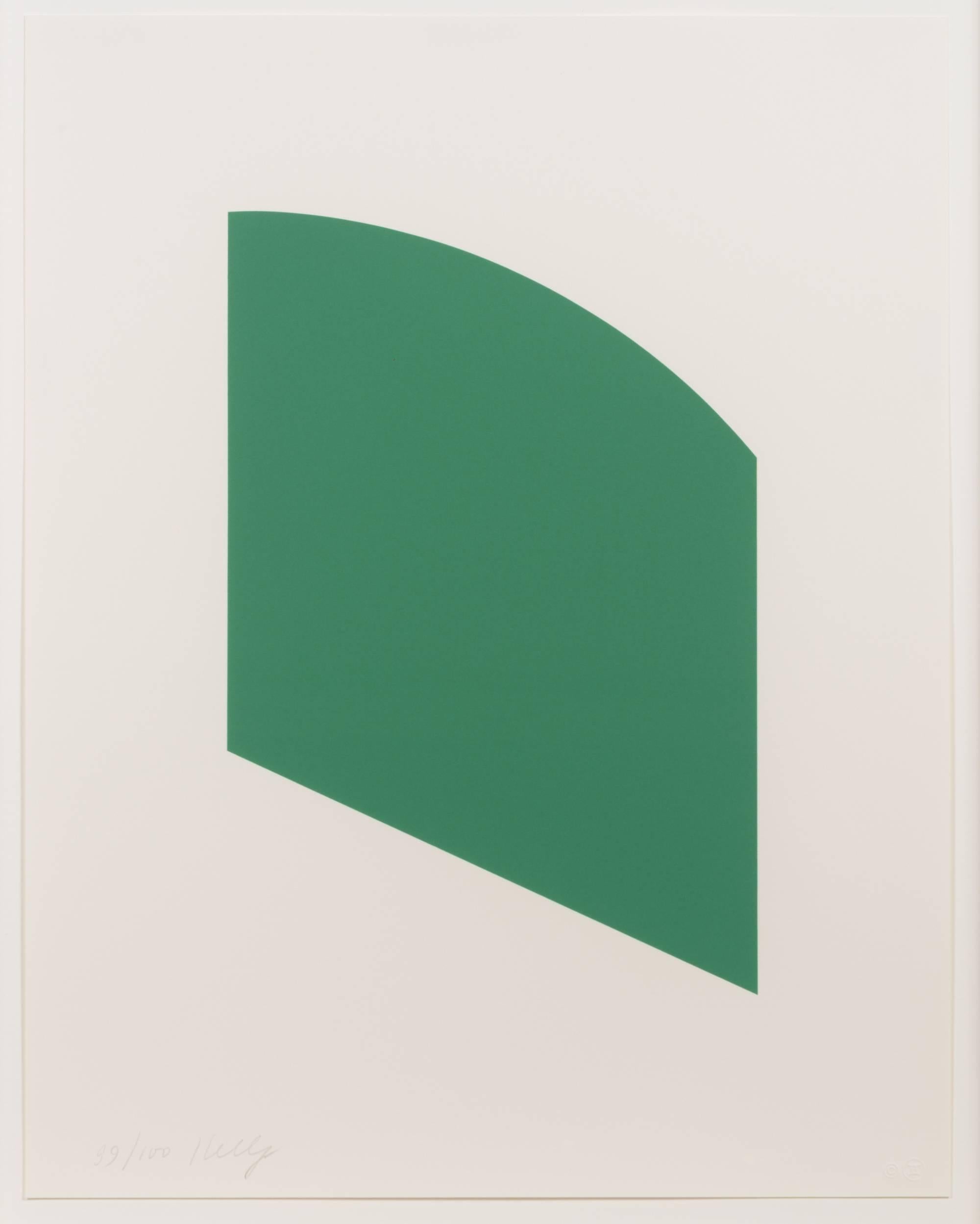 Green Curve - Print by Ellsworth Kelly