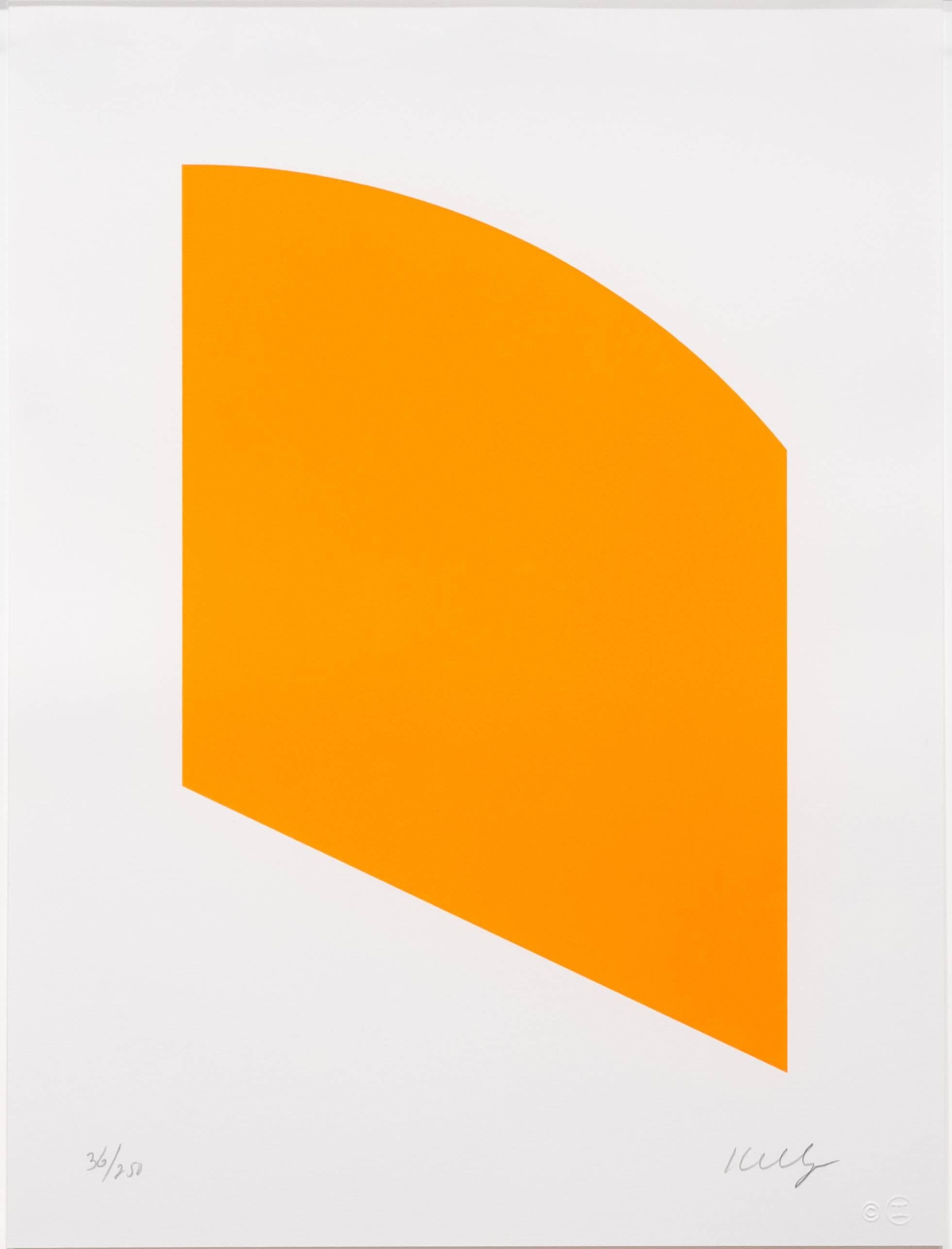 Ellsworth Kelly Abstract Print - Orange