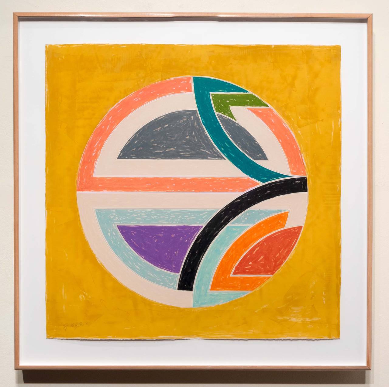 Sinjerli Variation Squared With Colored Ground 1A - Contemporary Print by Frank Stella