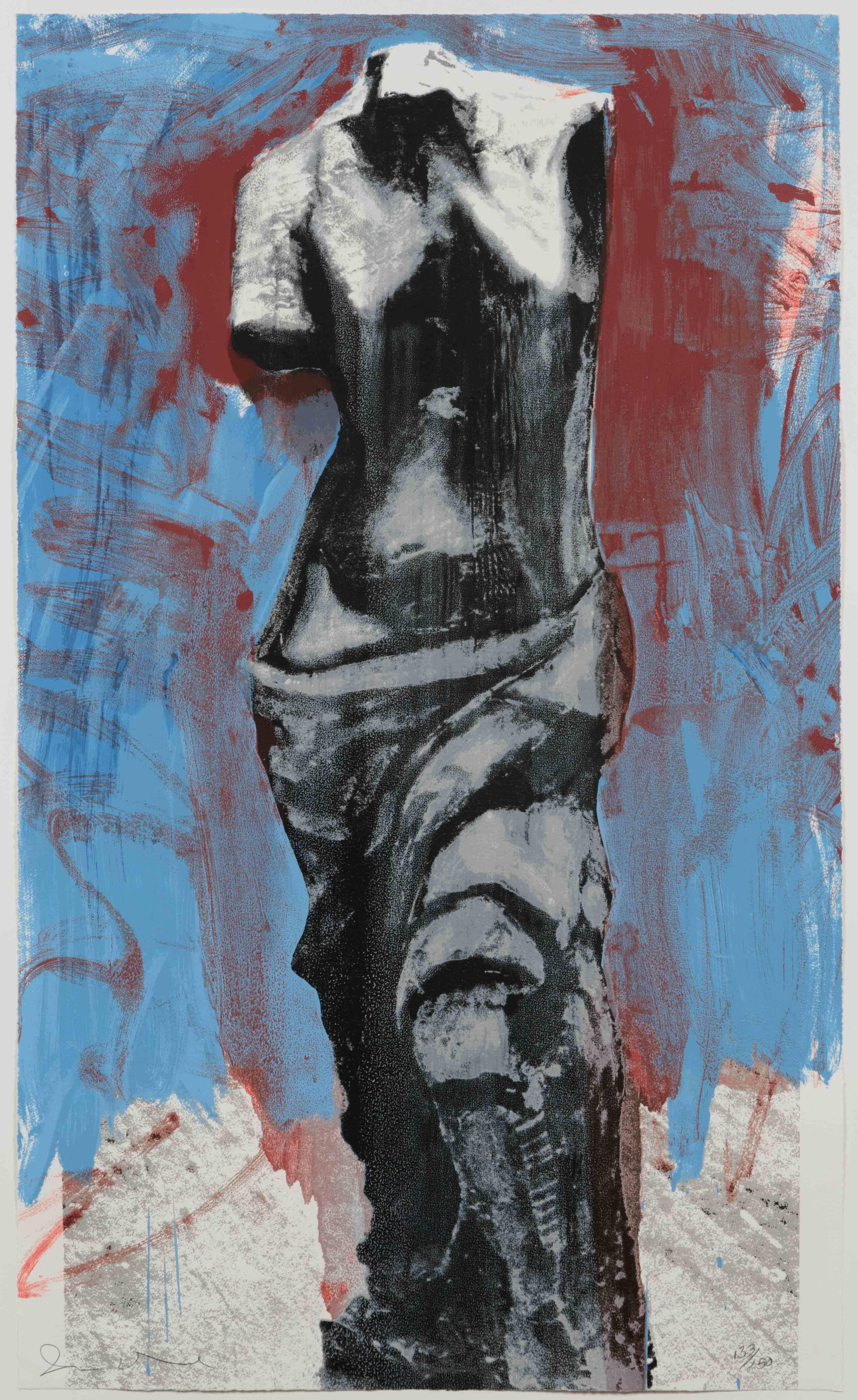 Red, White and Blue Venus - Print by Jim Dine