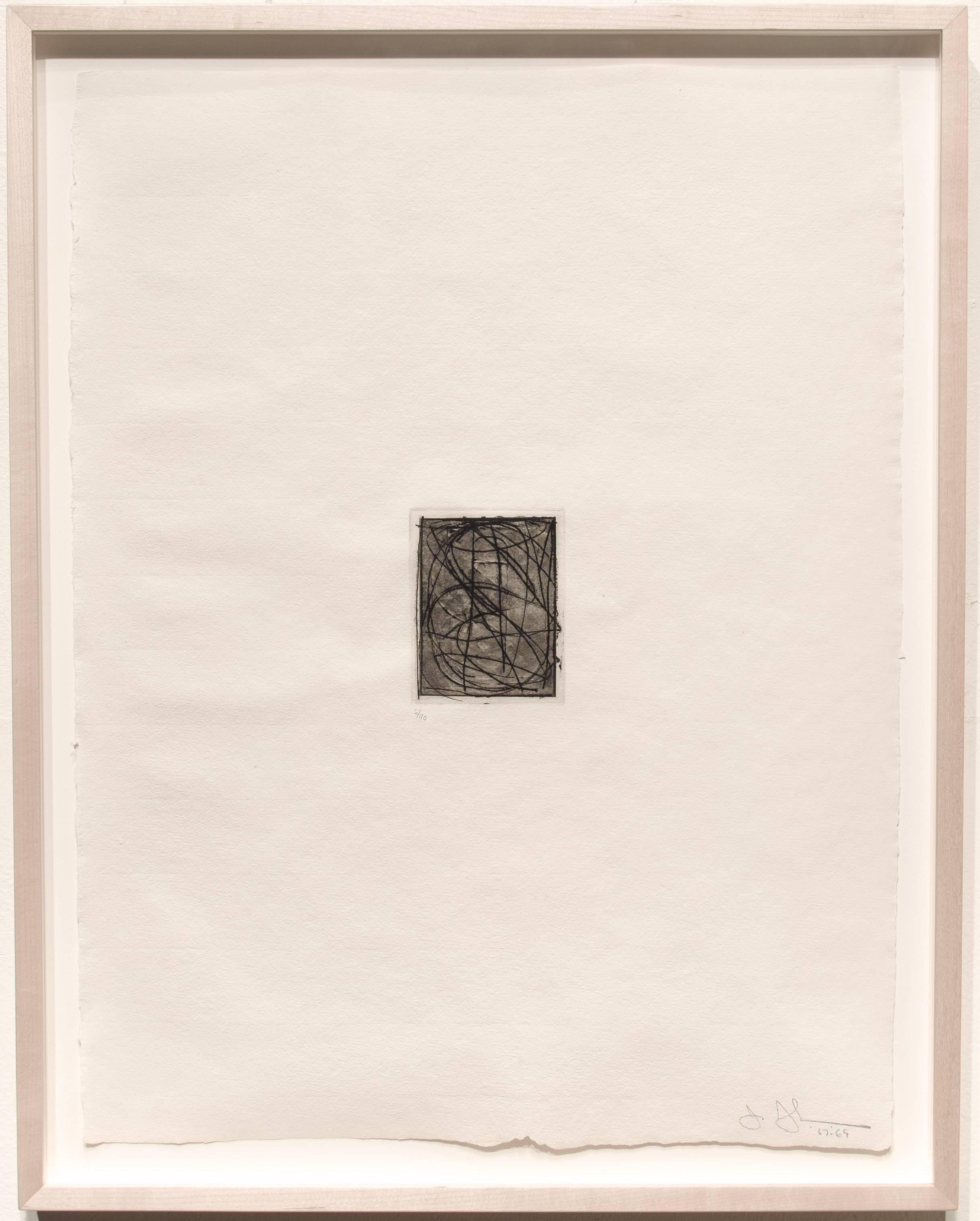 Numbers (Small), 1st Etchings, 2nd State - Contemporary Print by Jasper Johns
