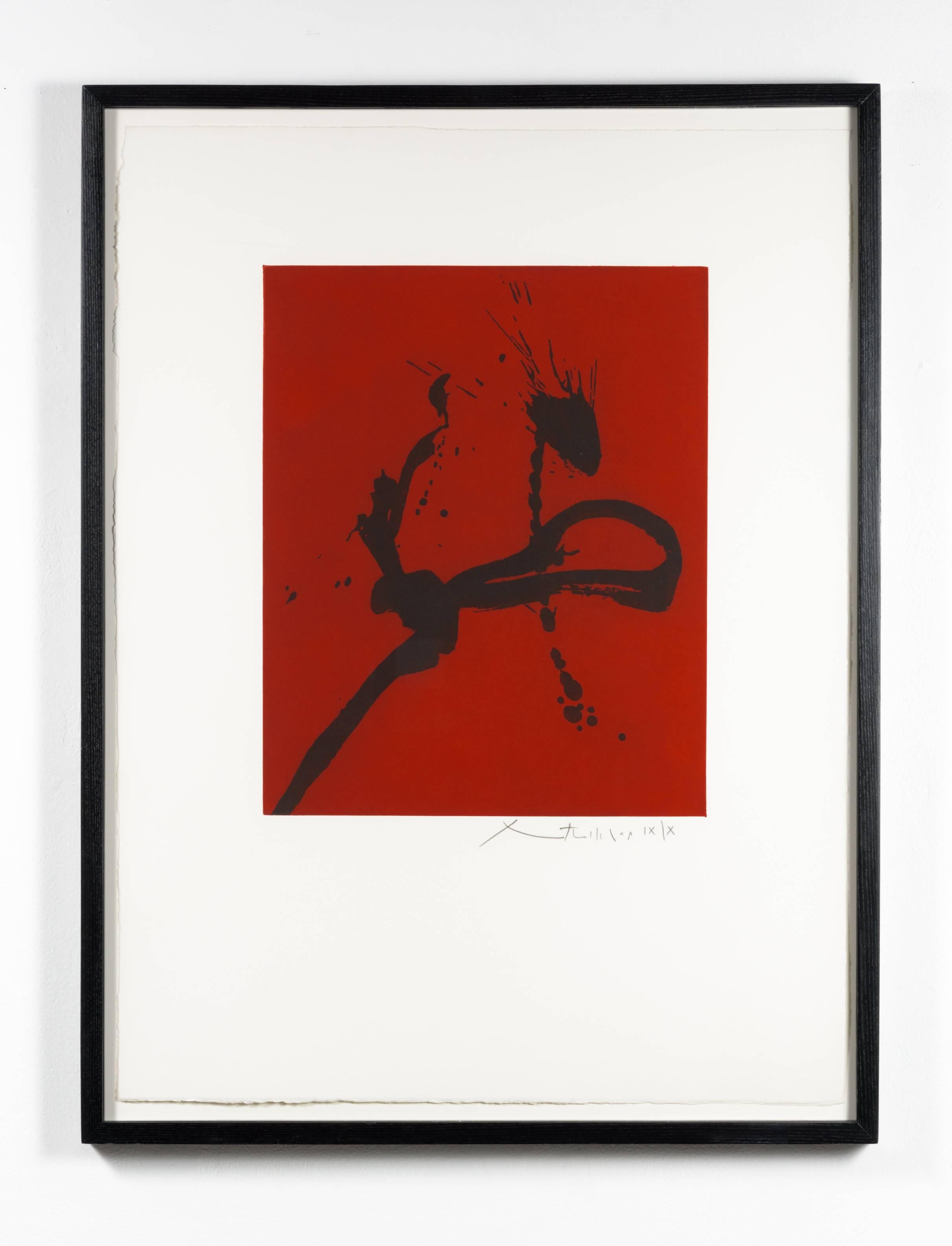 Gesture IV - Contemporary Print by Robert Motherwell