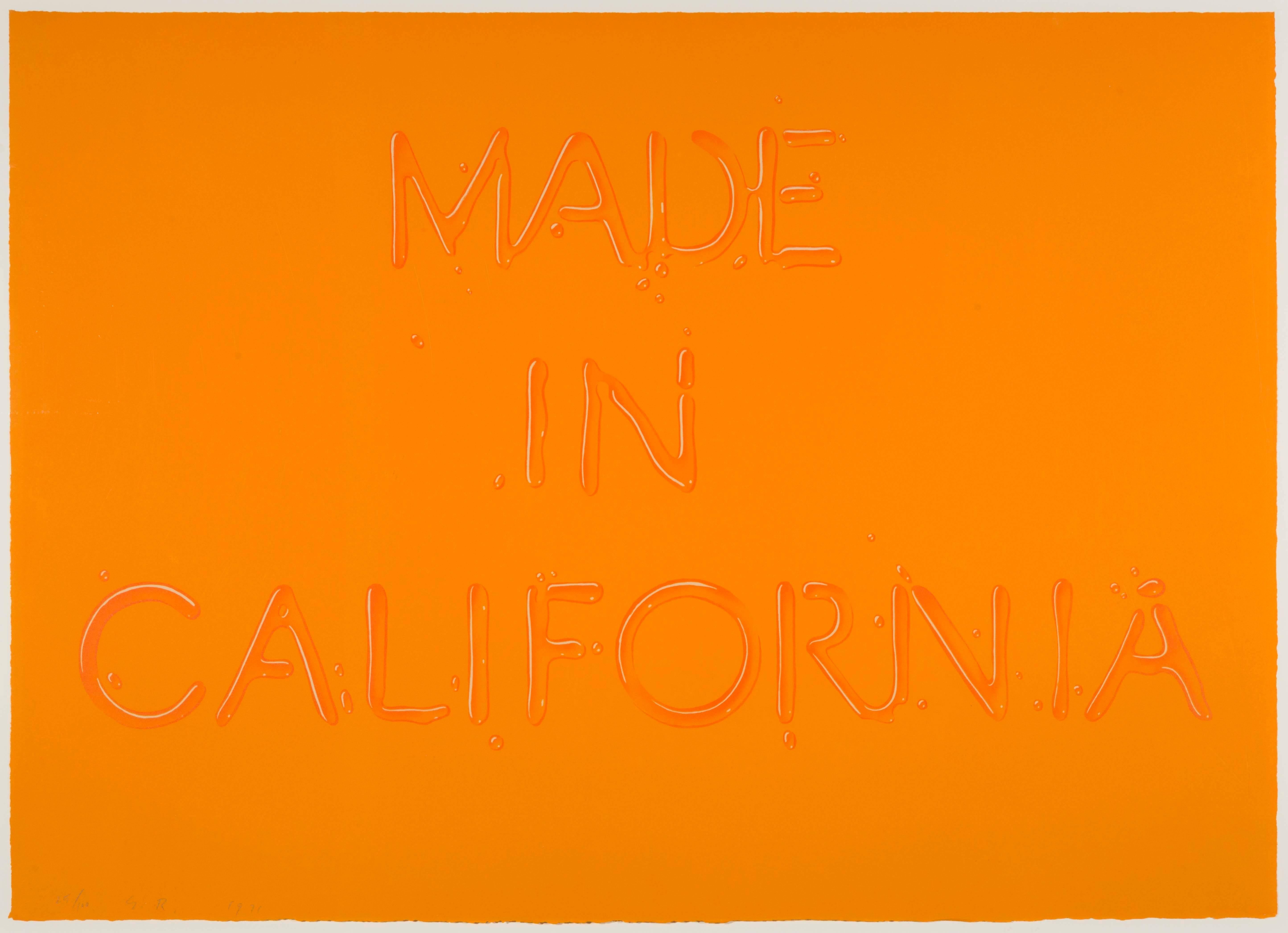 Hergestellt in Kalifornien – Print von Ed Ruscha