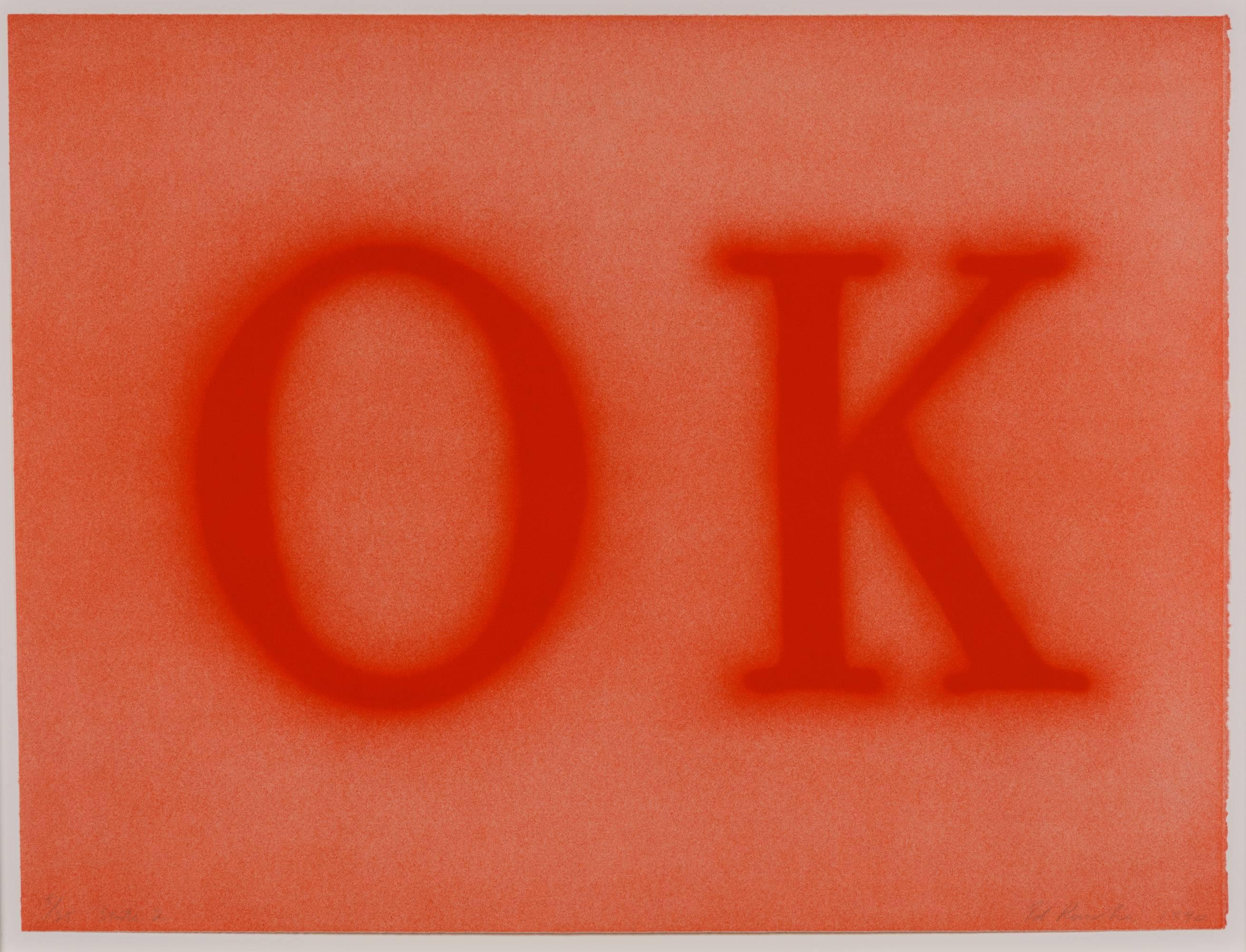 OK (State II) - Print by Ed Ruscha