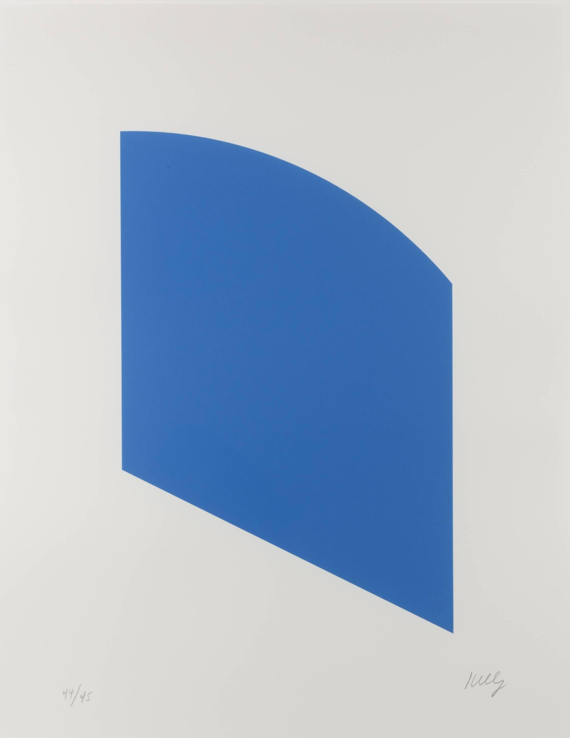 Ellsworth Kelly Abstract Print - Blue