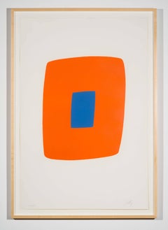 Orange with Blue