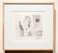 Jeune Femme et Gentilhomme: Sculpture Egyptienne au Socle Peint